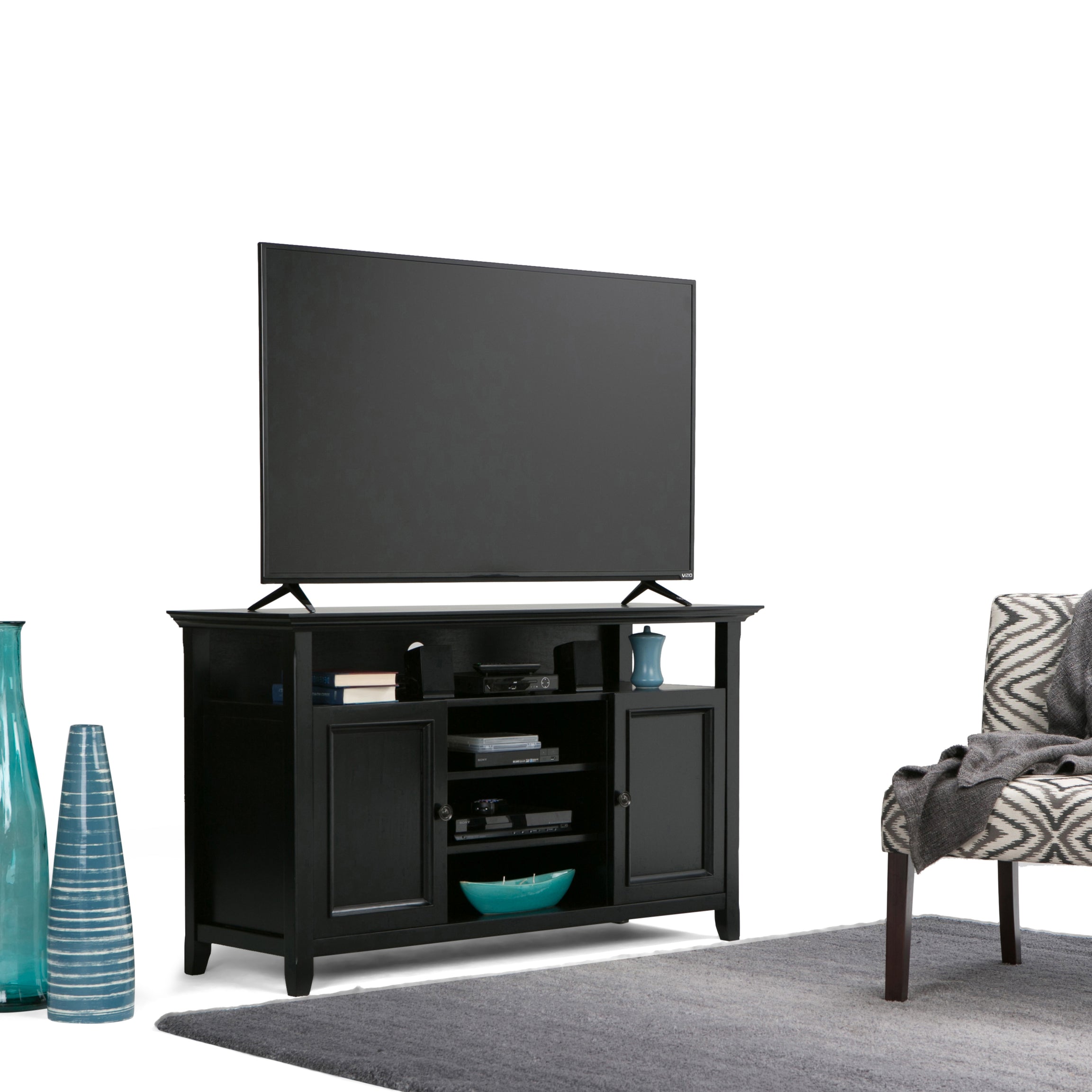 Amherst - TV Media Stand - Black--1