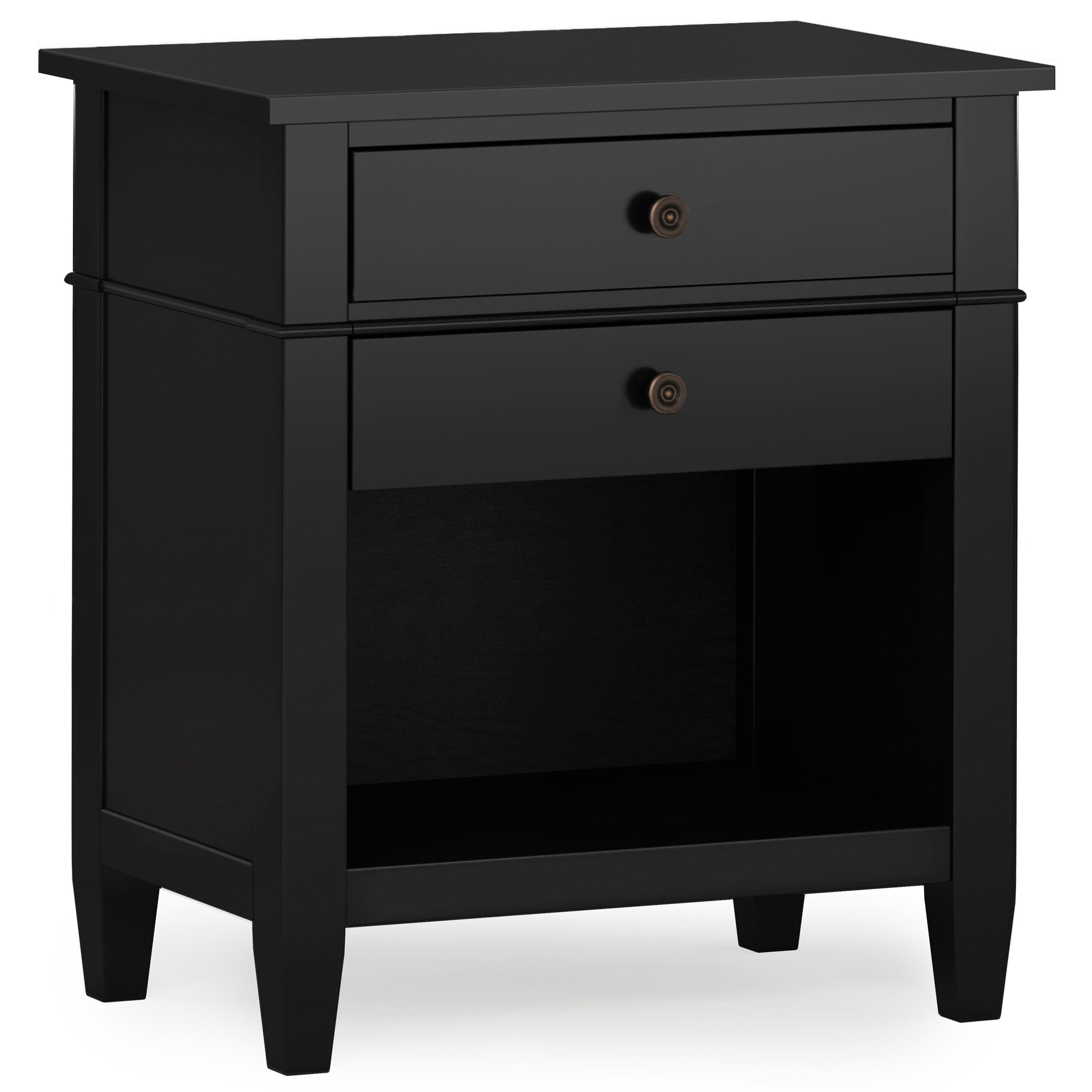 Carlton - Bedside Table - Black--1