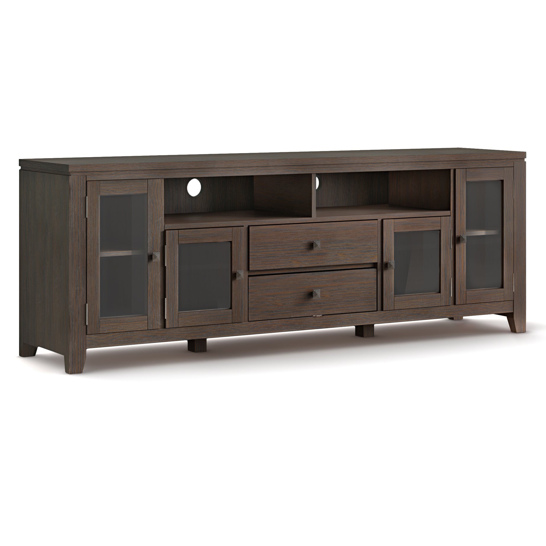 Cosmopolitan - 72" Wide TV Media Stand - Farmhouse Brown--1