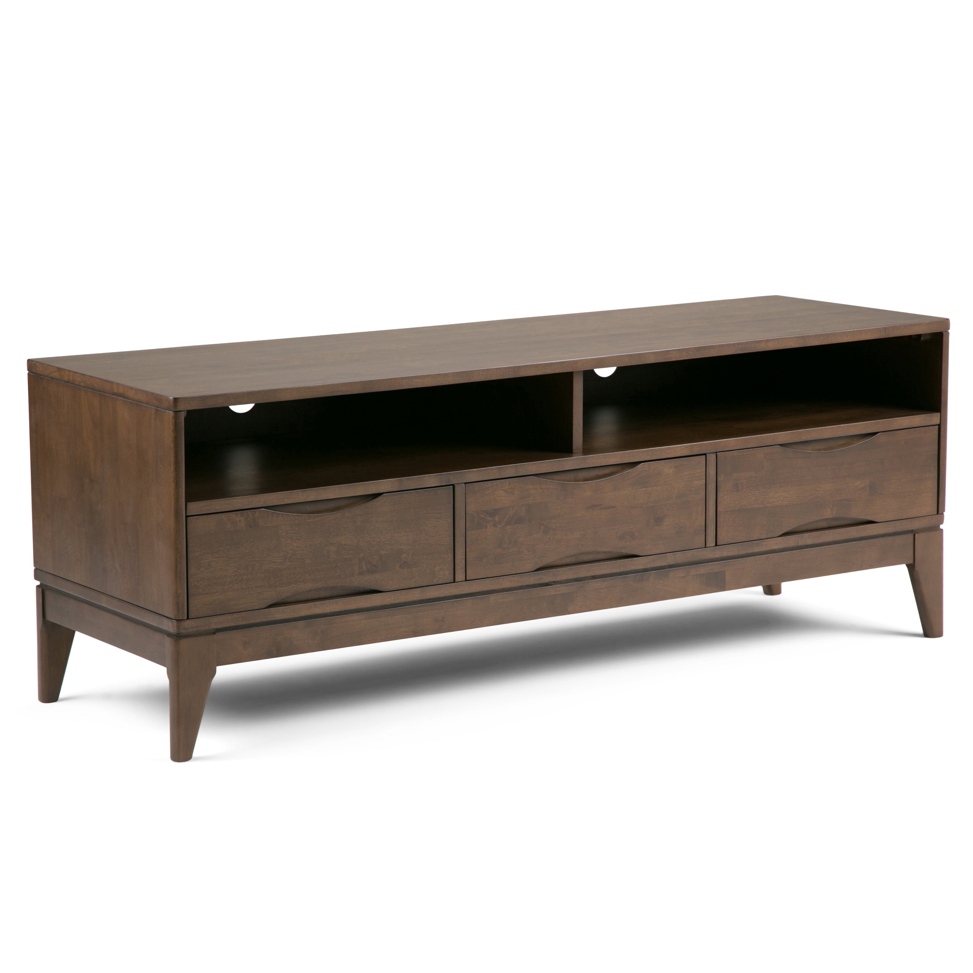 Harper - TV Media Stand - Walnut Brown--1