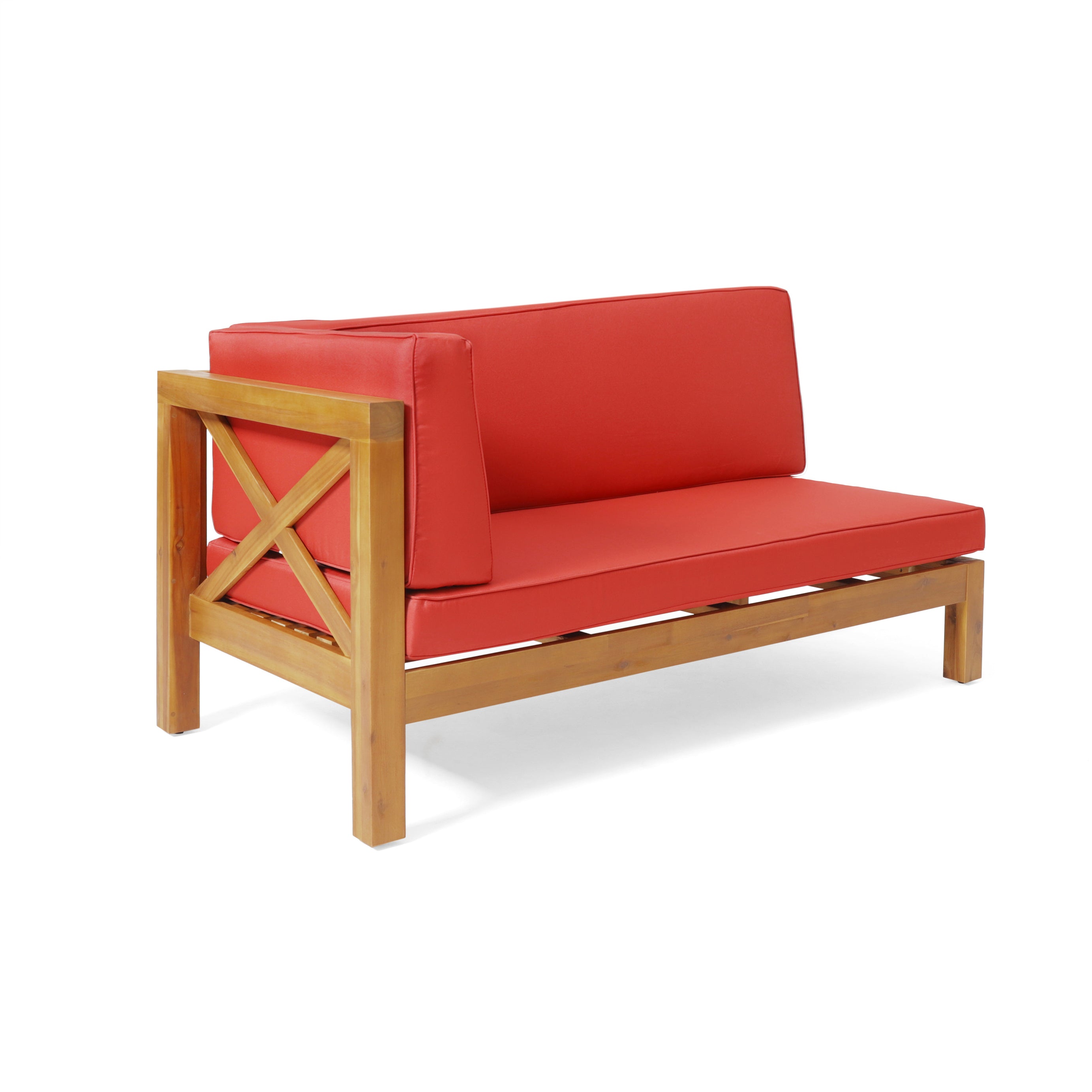 BRAVA X-BACK LEFT CORNER BENCH, RED--1