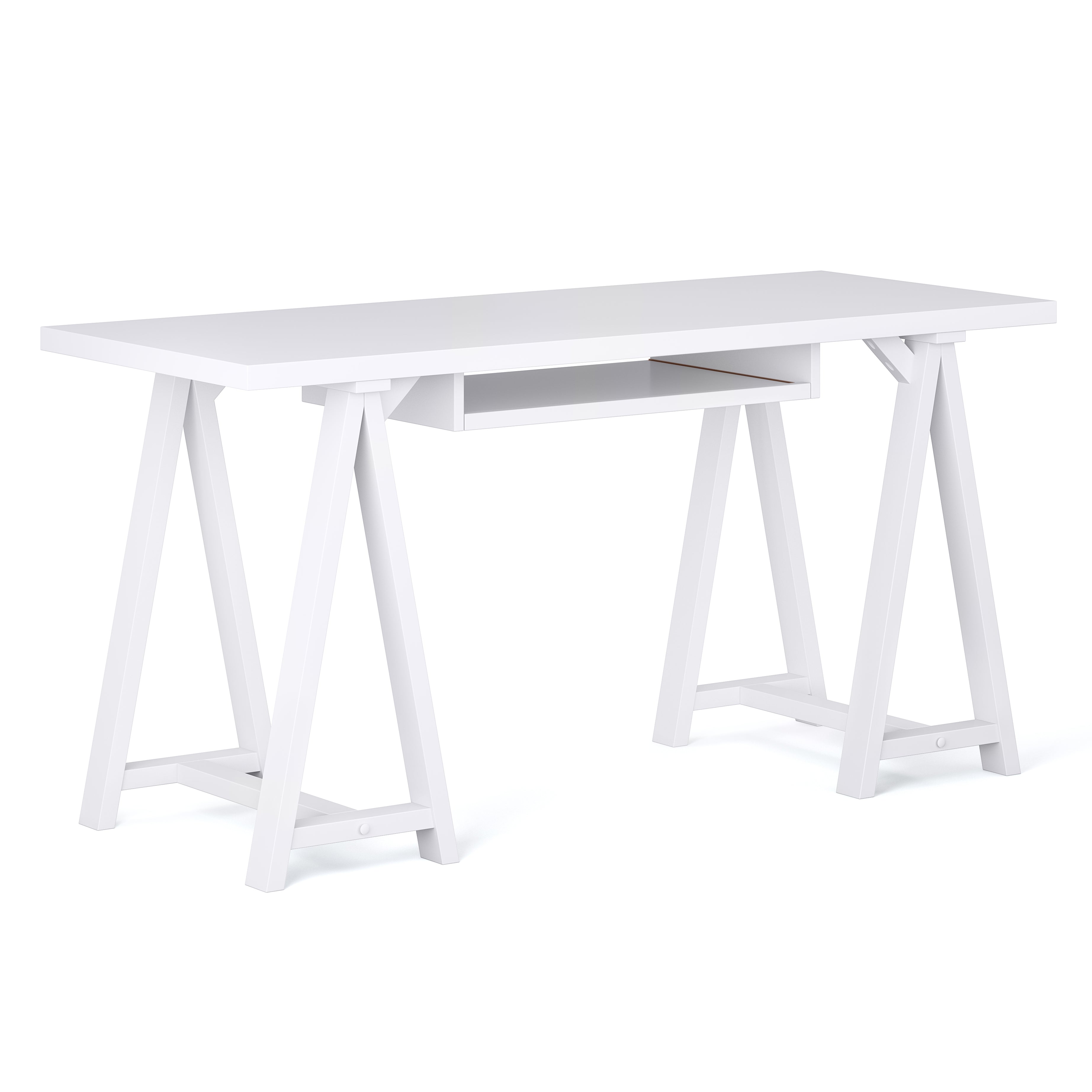 Sawhorse - Desk - White--1