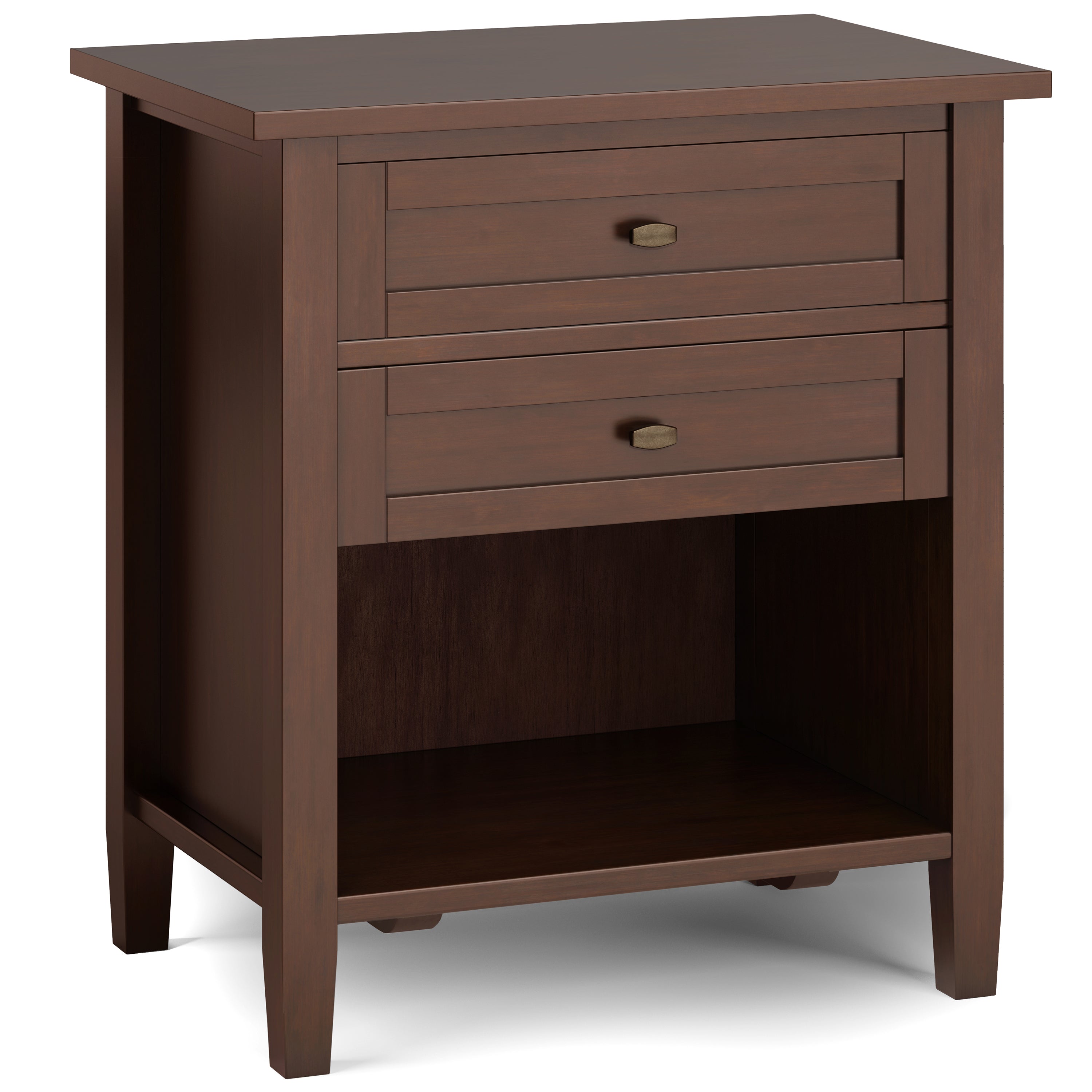 Warm Shaker - Bedside Table - Russet Brown--1