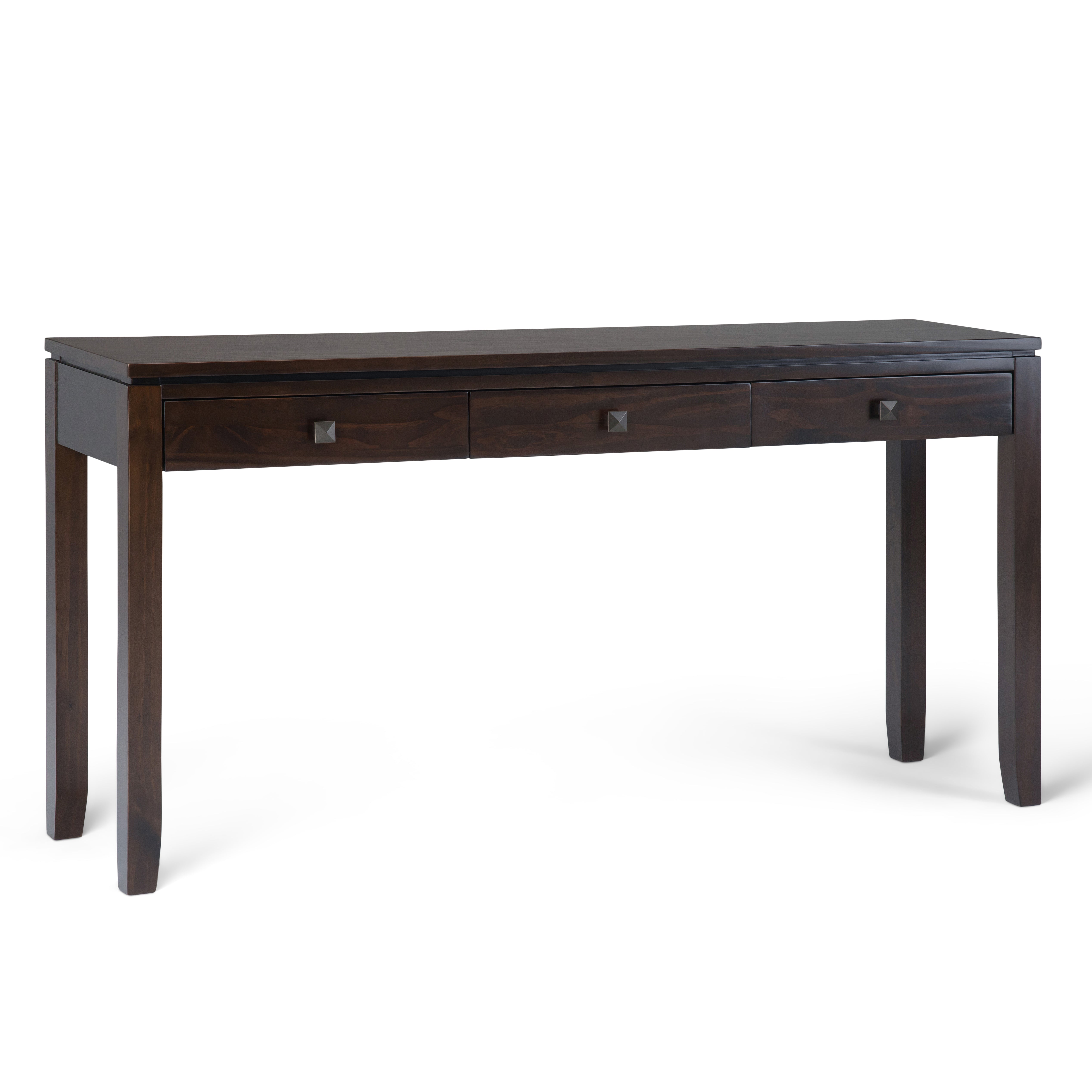 Cosmopolitan - Wide Console Sofa Table - Mahogany Brown--1