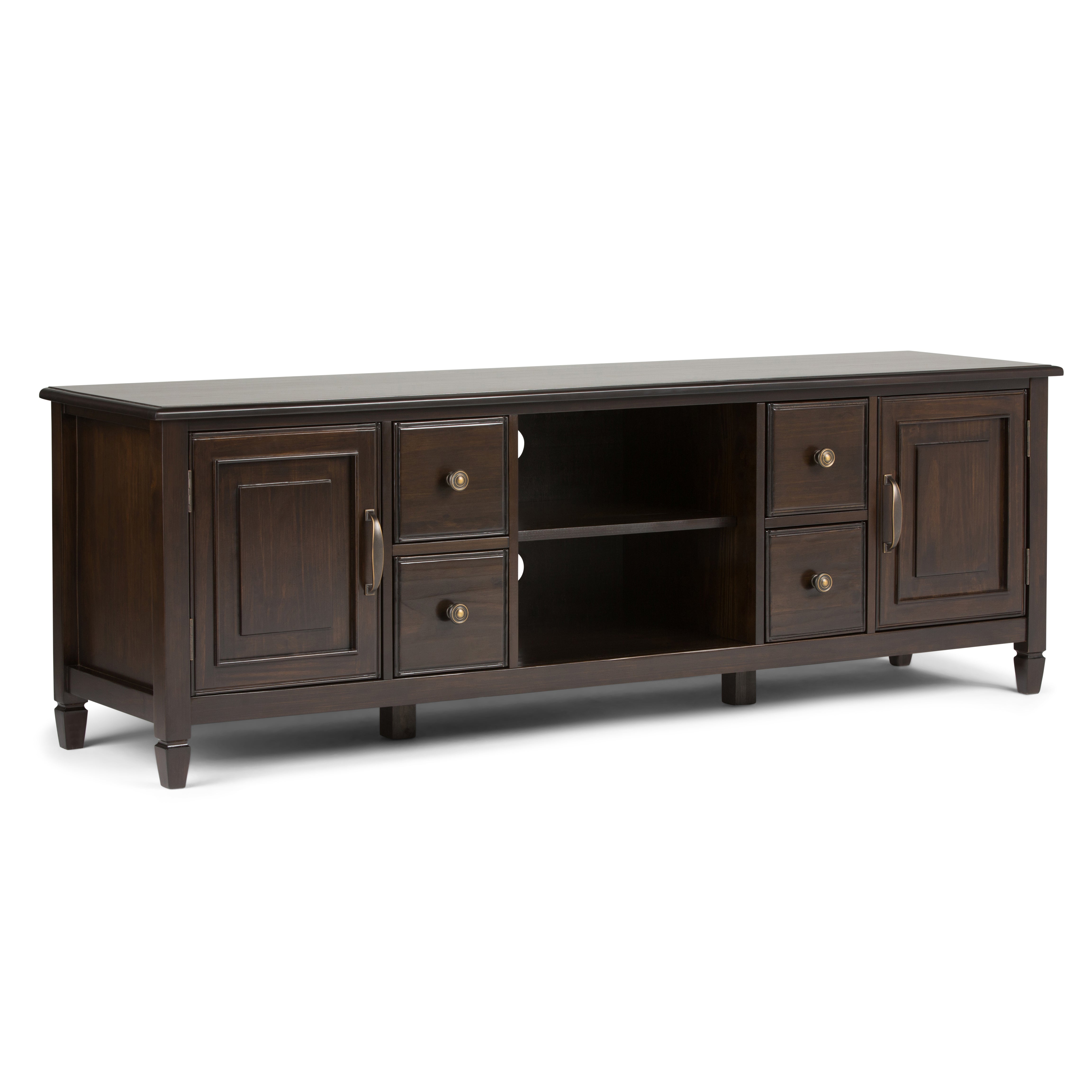 Connaught - 72" Wide TV Stand - Dark Chestnut Brown--1