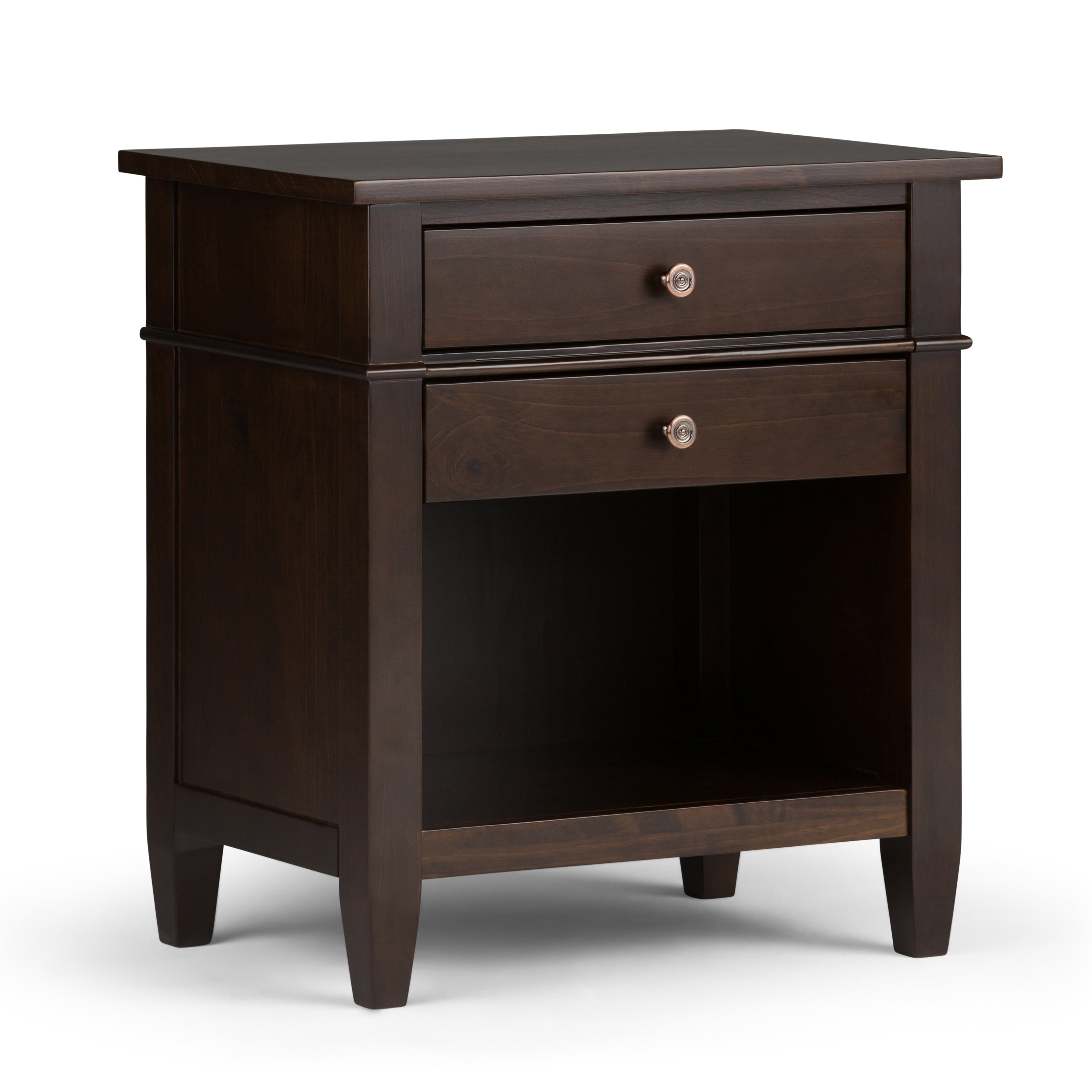 Carlton - Bedside Table - Dark Tobacco Brown--1