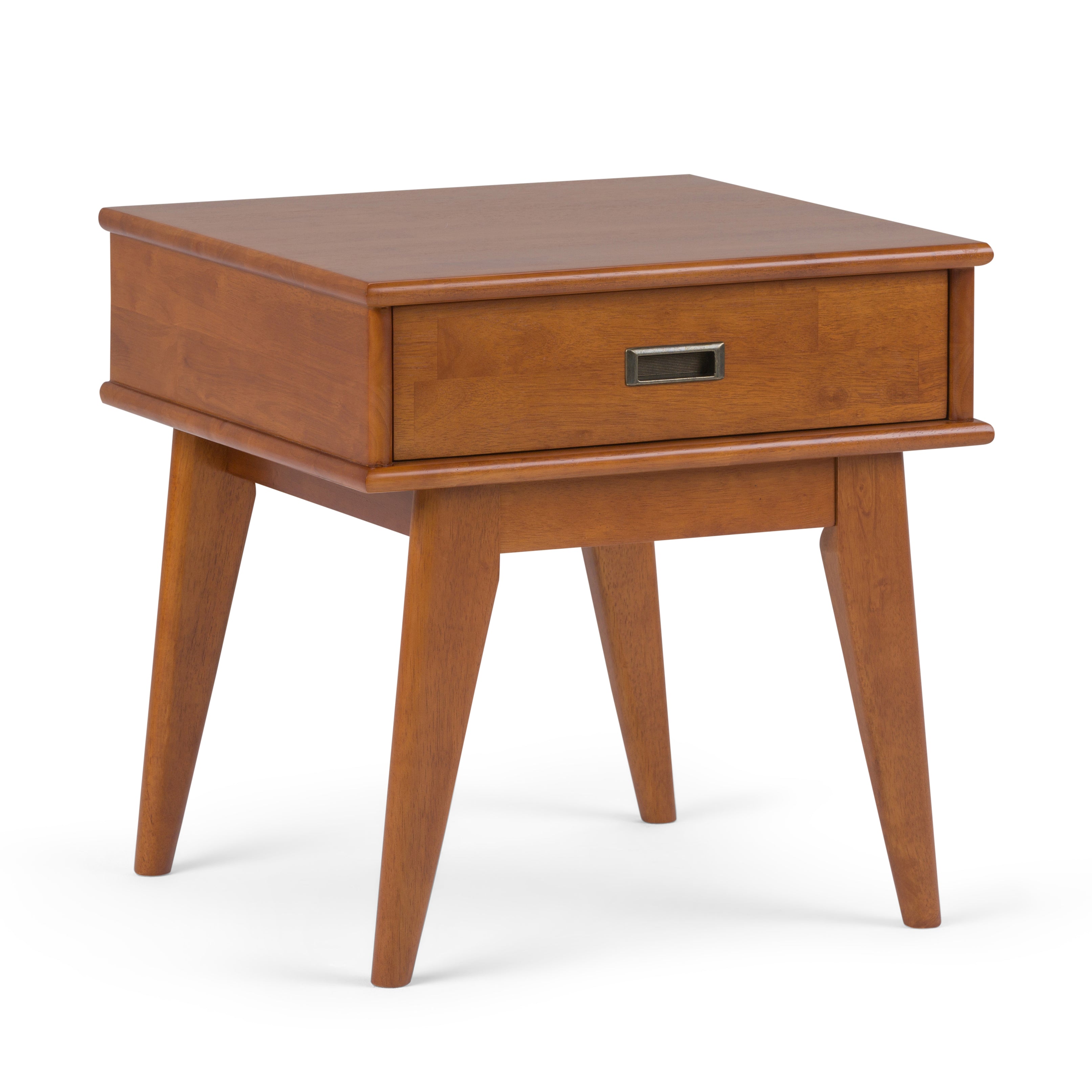 Draper - Mid Century End Table - Teak Brown--1