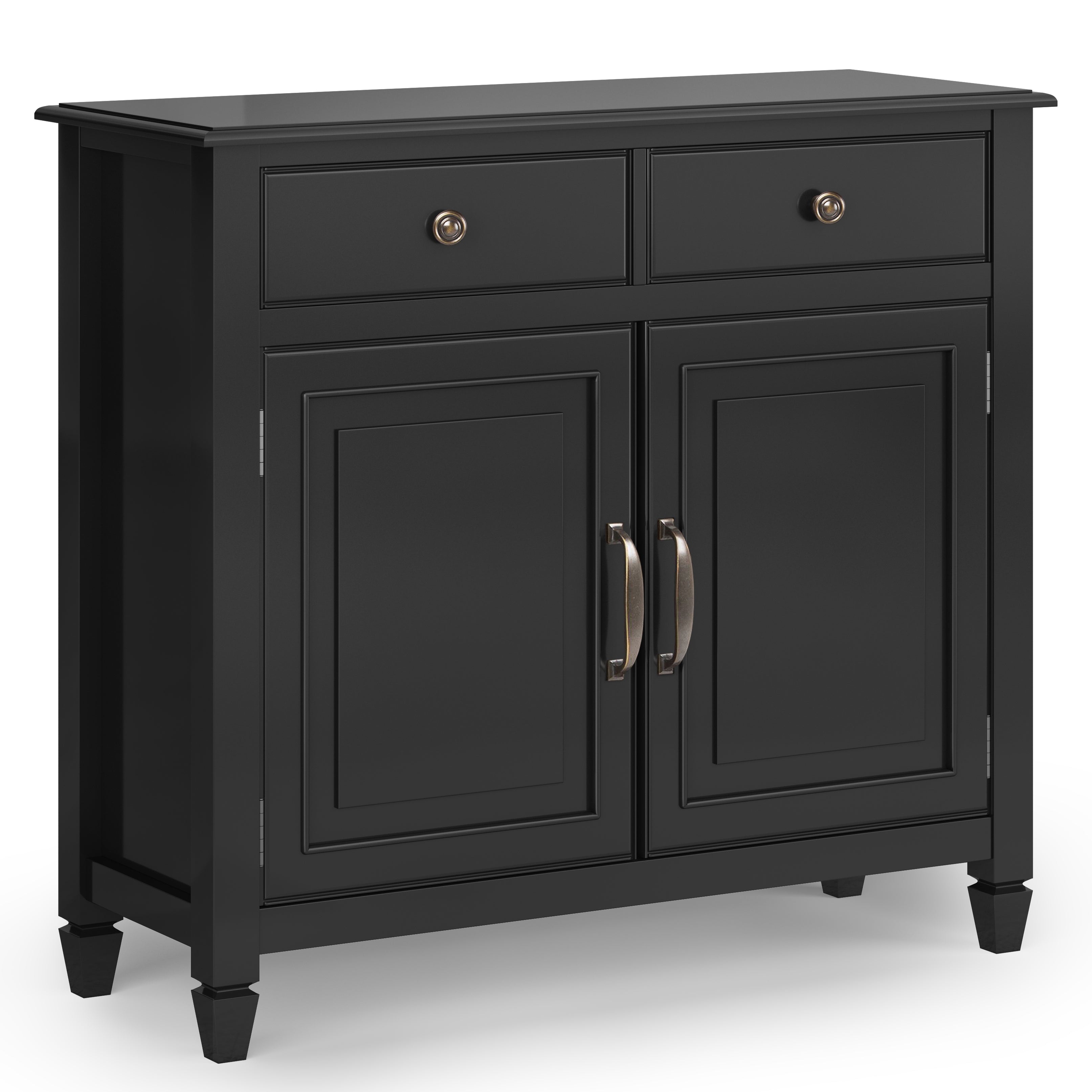 Connaught - Entryway Storage Cabinet - Black--1