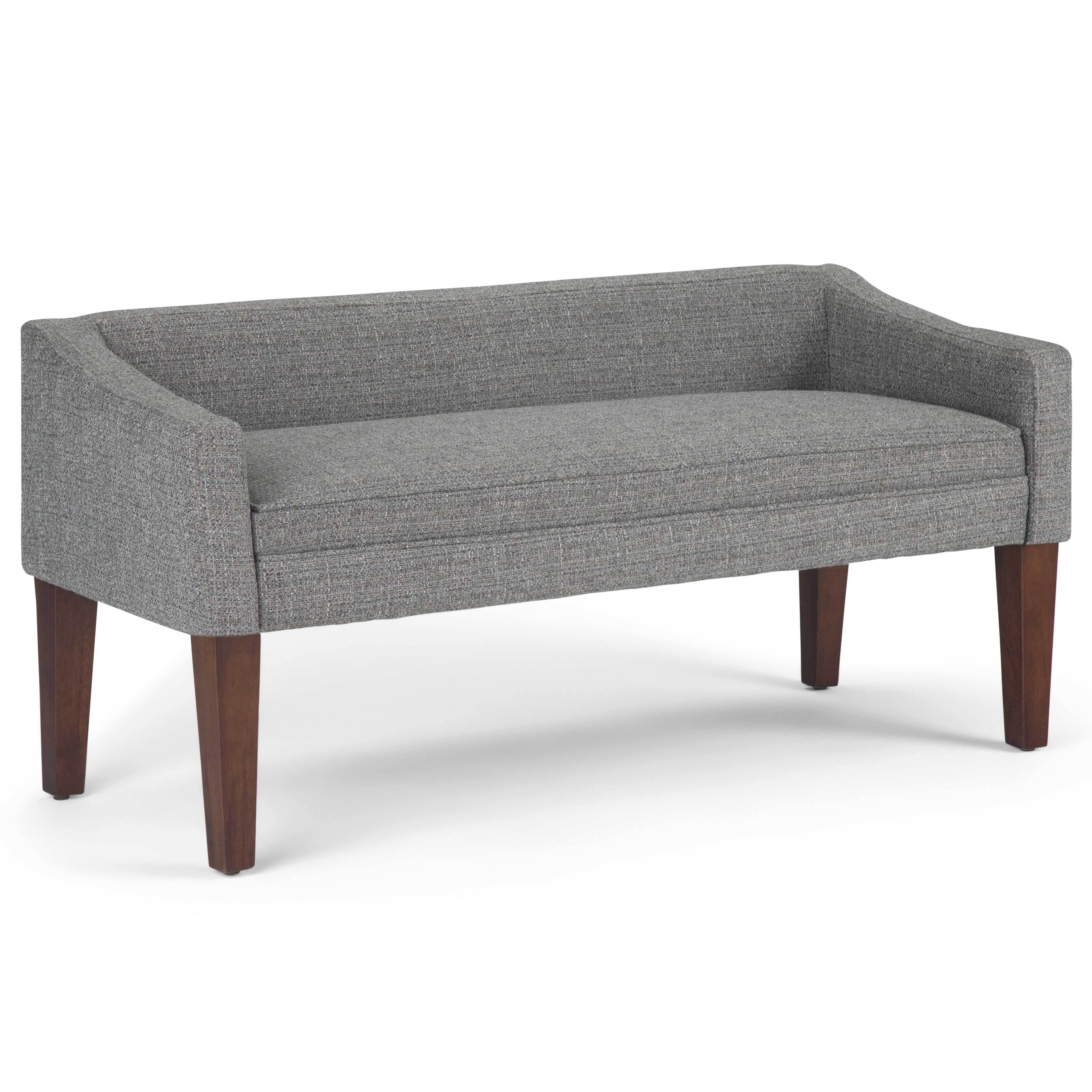 Parris - Upholstered Bench - Pebble Grey--1