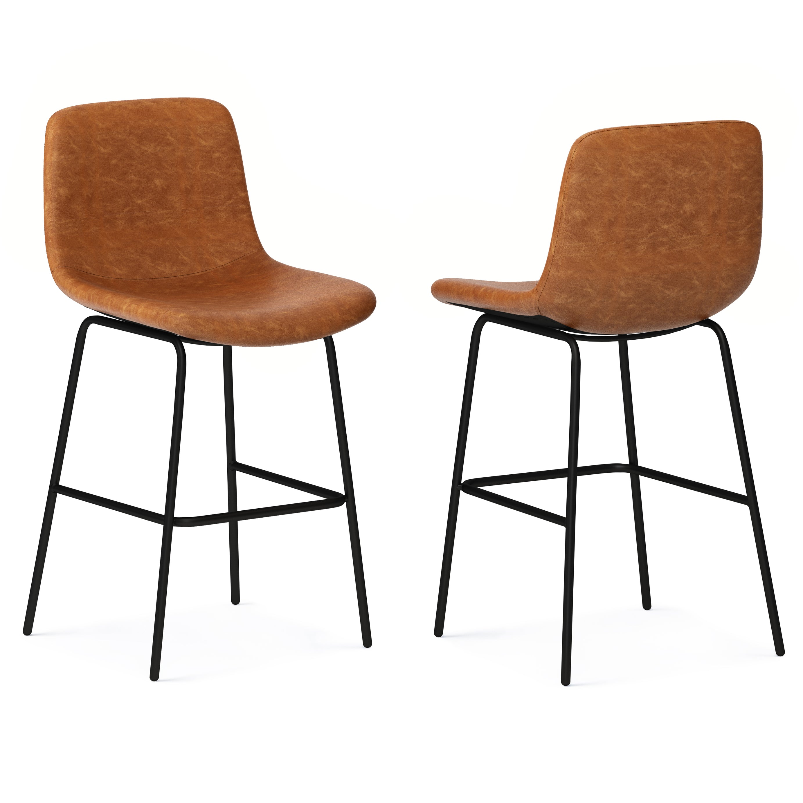 Jolie - Counter Height Stool (Set of 2) - Camel Brown--1