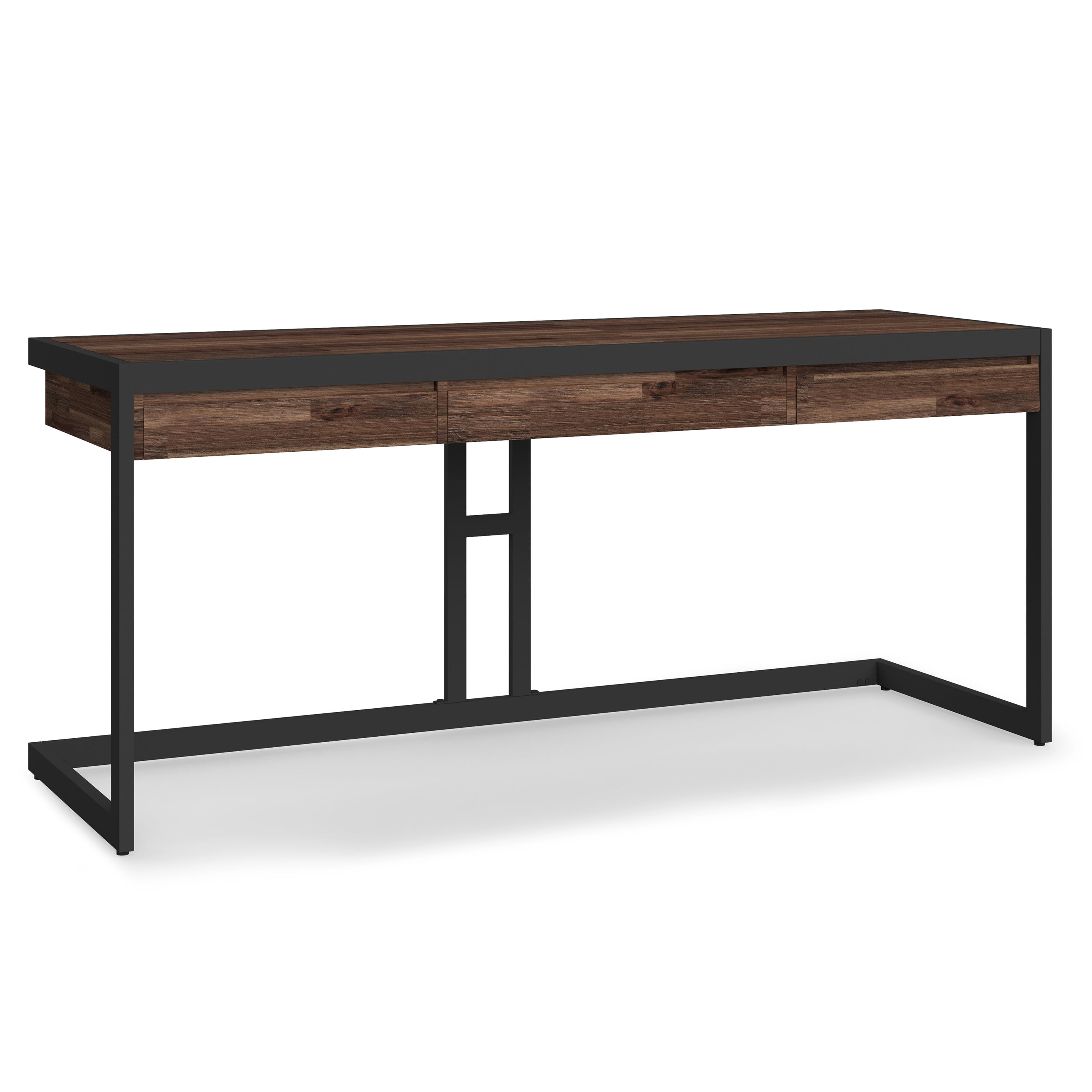 Erina - Large Desk - Distressed Charcoal Brown--1