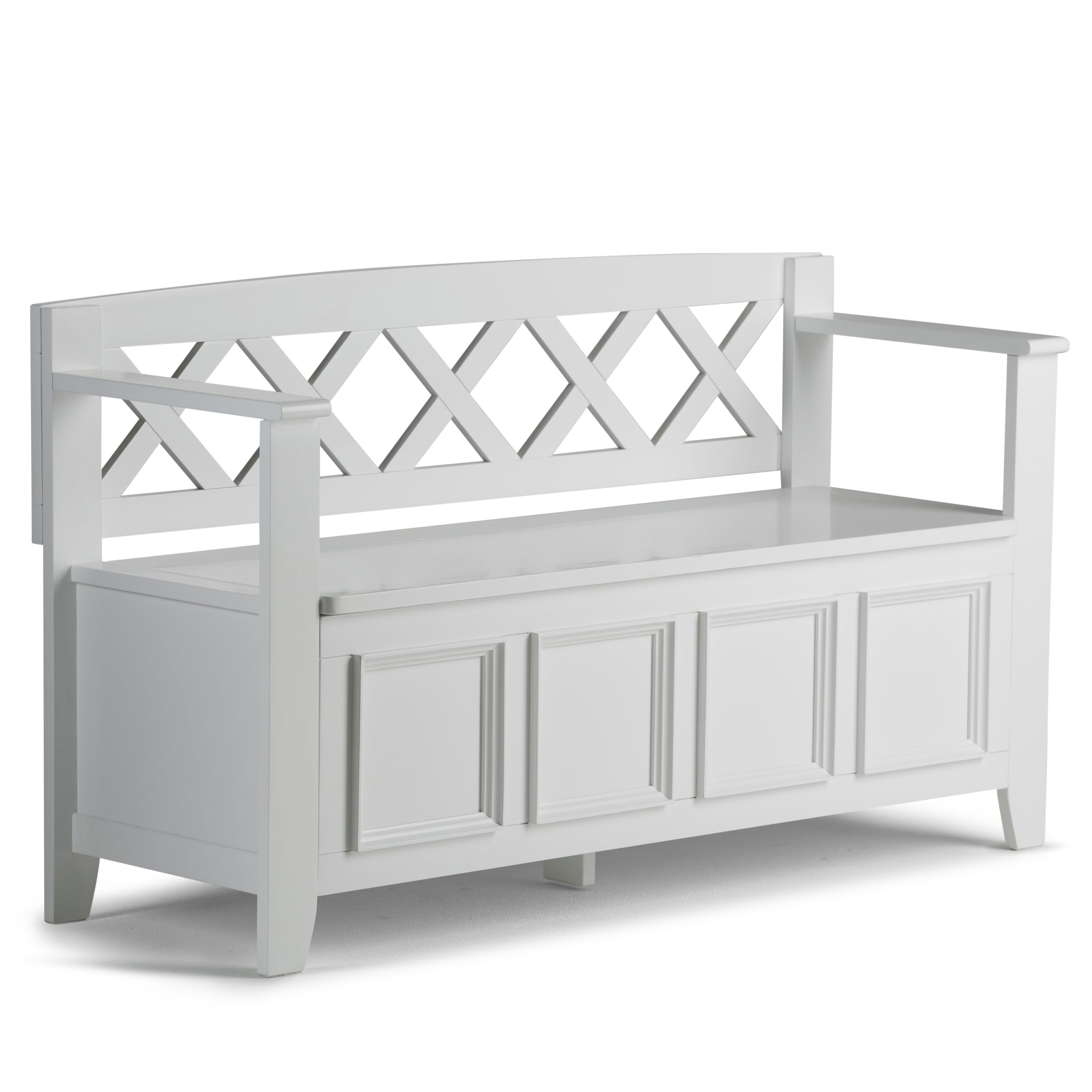 Amherst - Entryway Storage Bench - White--1