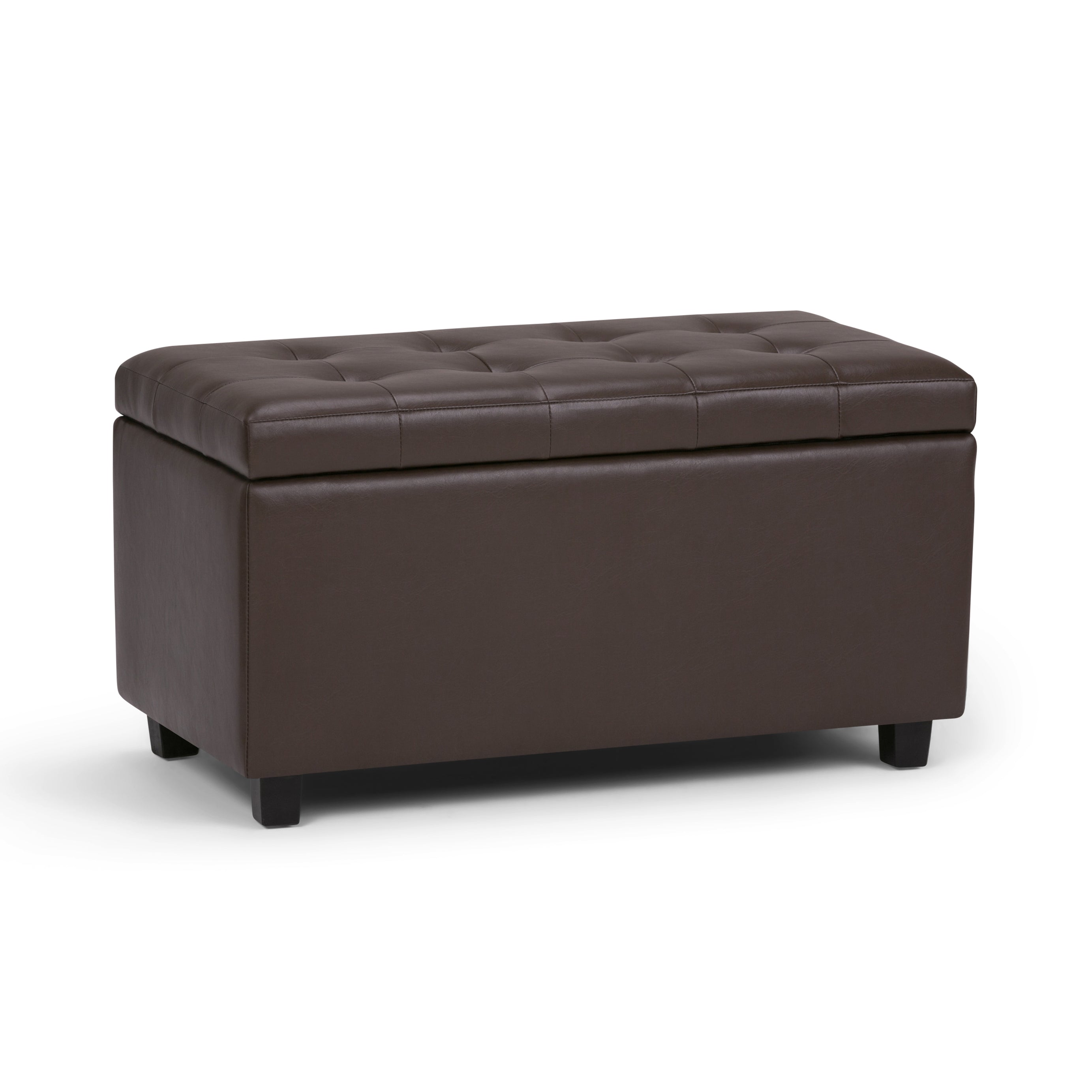 Cosmopolitan - Storage Ottoman - Chocolate Brown--1