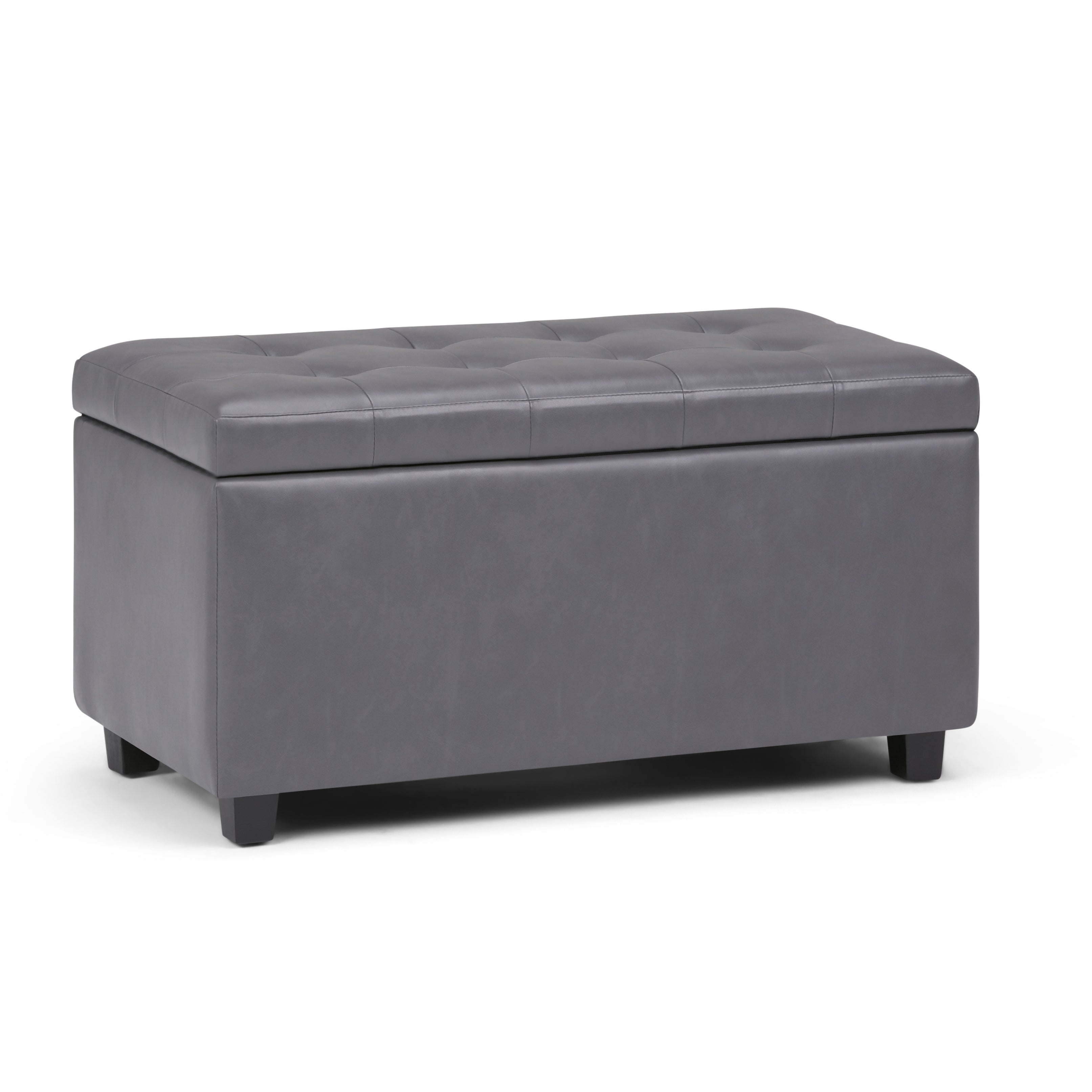 Cosmopolitan - Storage Ottoman - Stone Grey--1