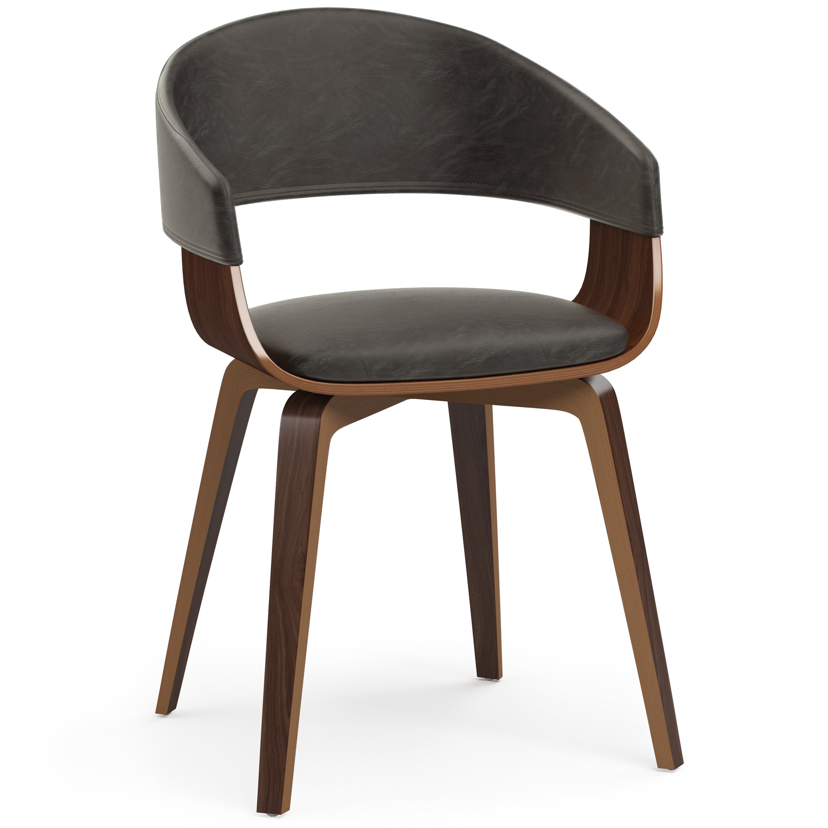 Lowell - Bentwood Dining Chair - Distressed Brown--1