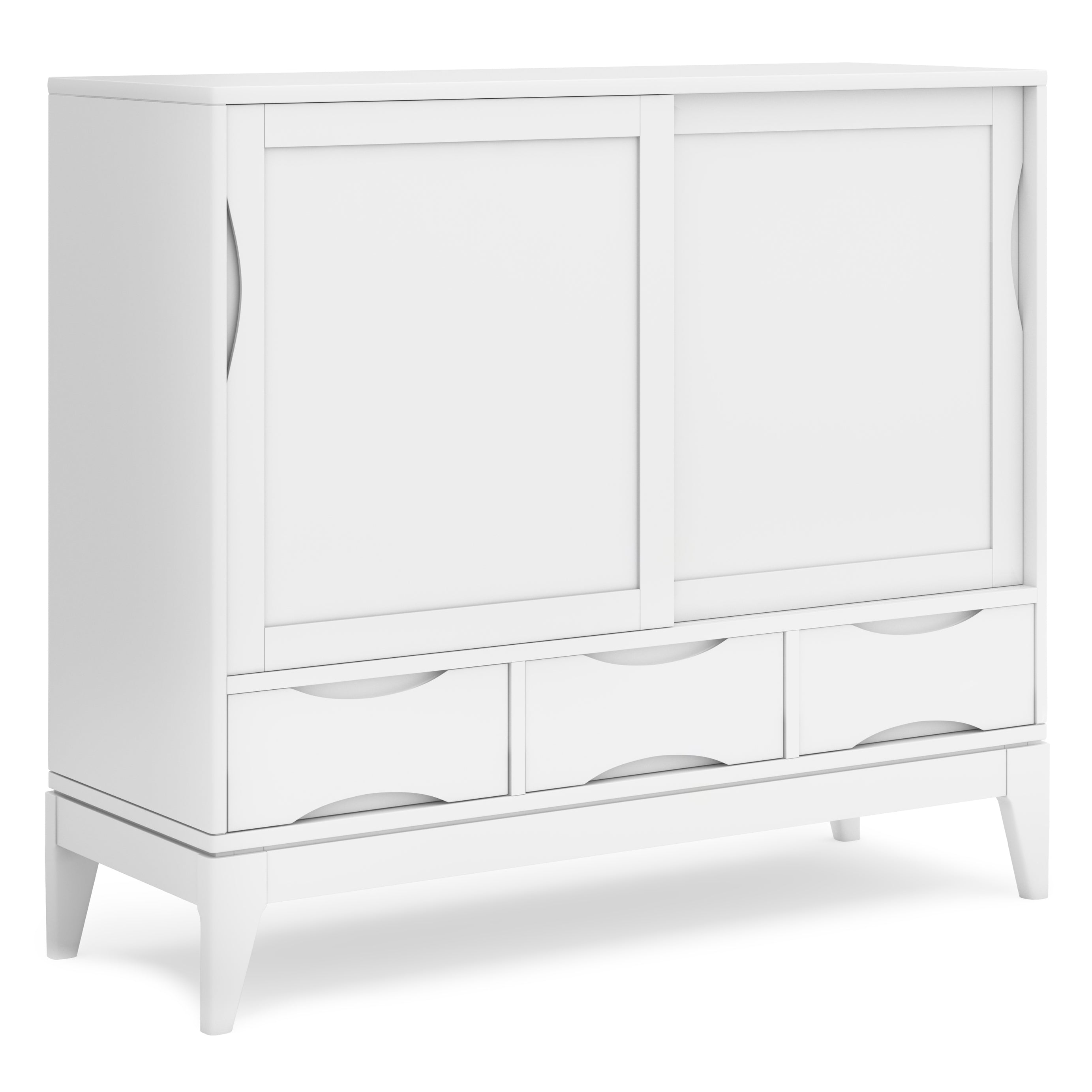 Harper - Medium Storage Cabinet - White--1