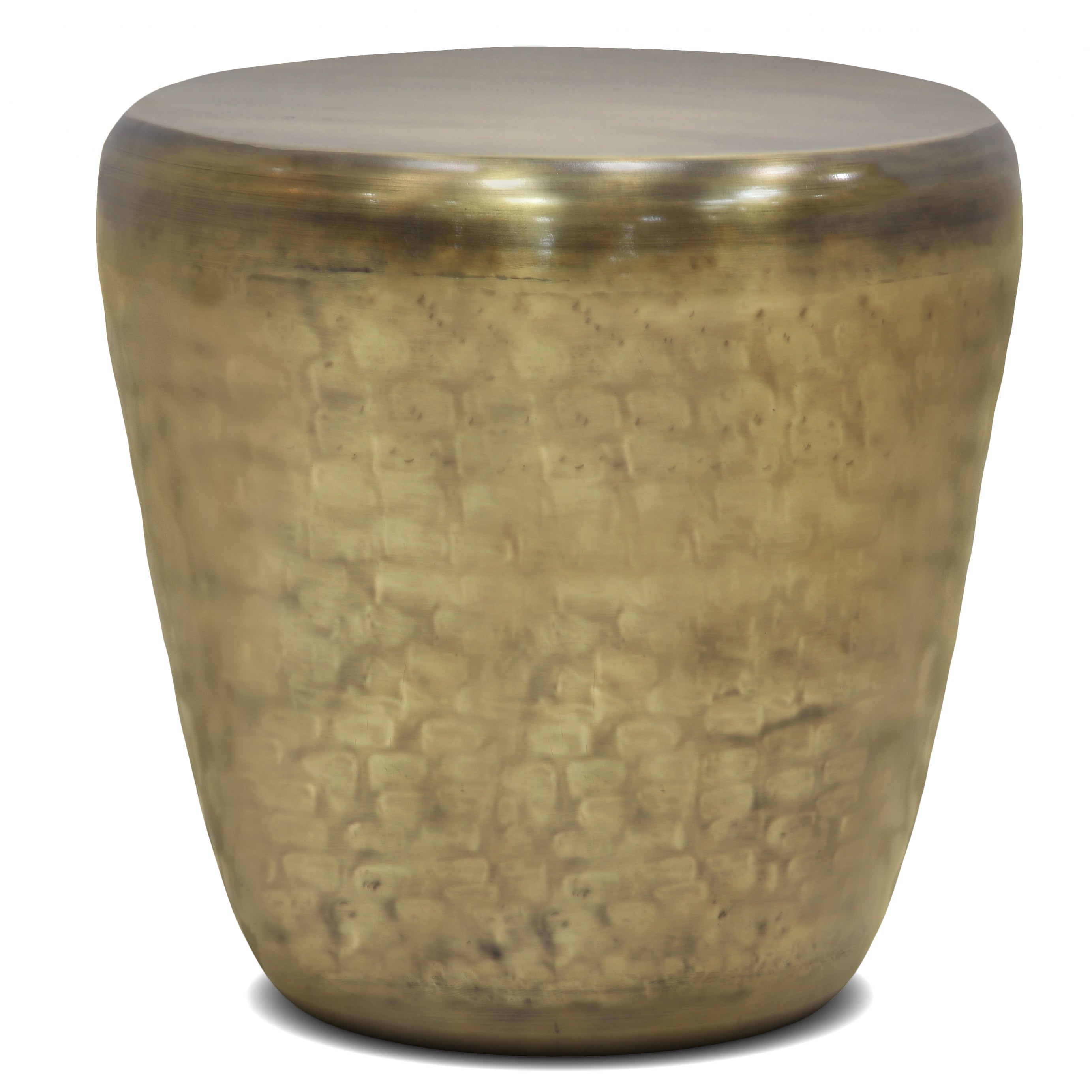 Garvy - Metal Side Table - Antique Gold--1