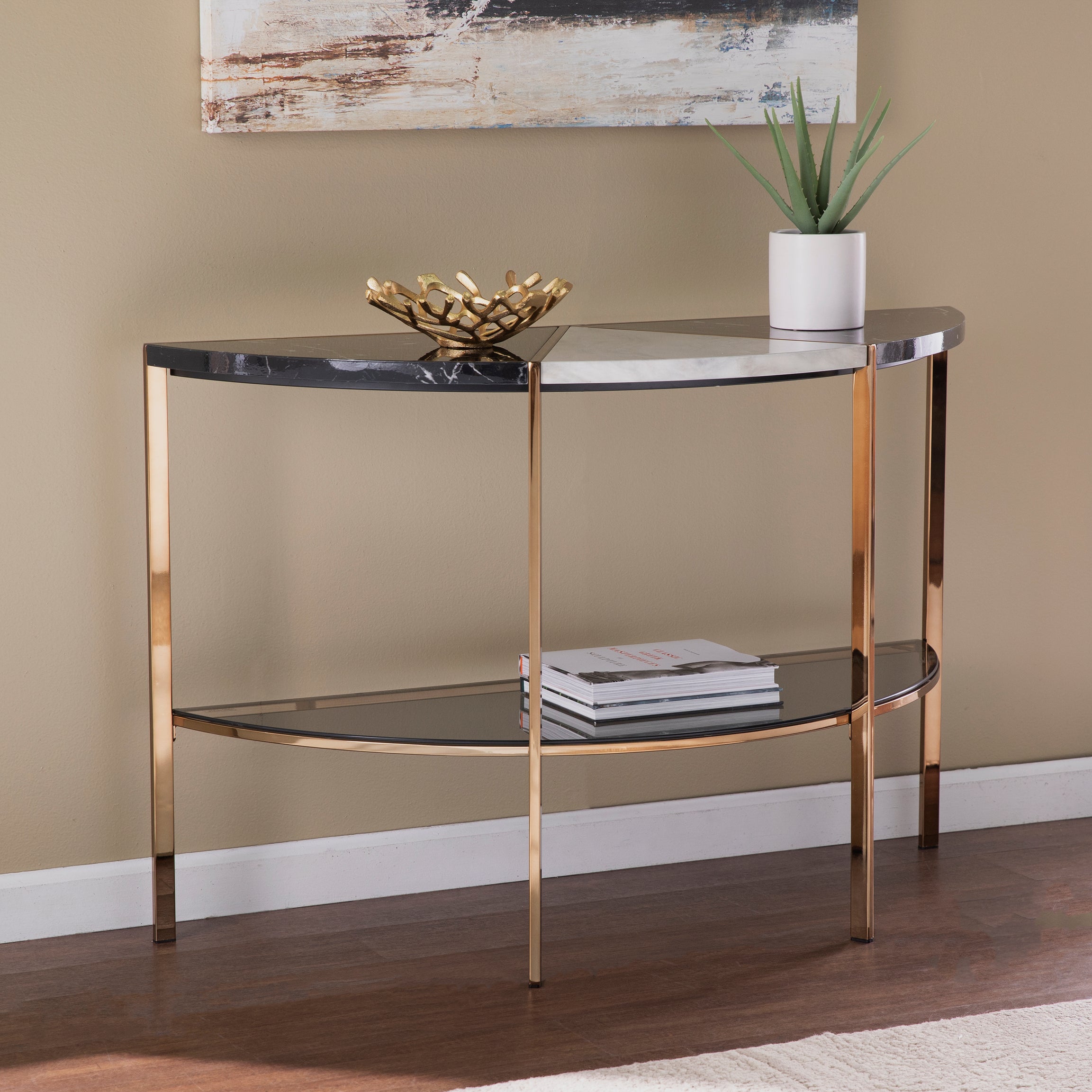 Cortinada Demilune Console Table--1