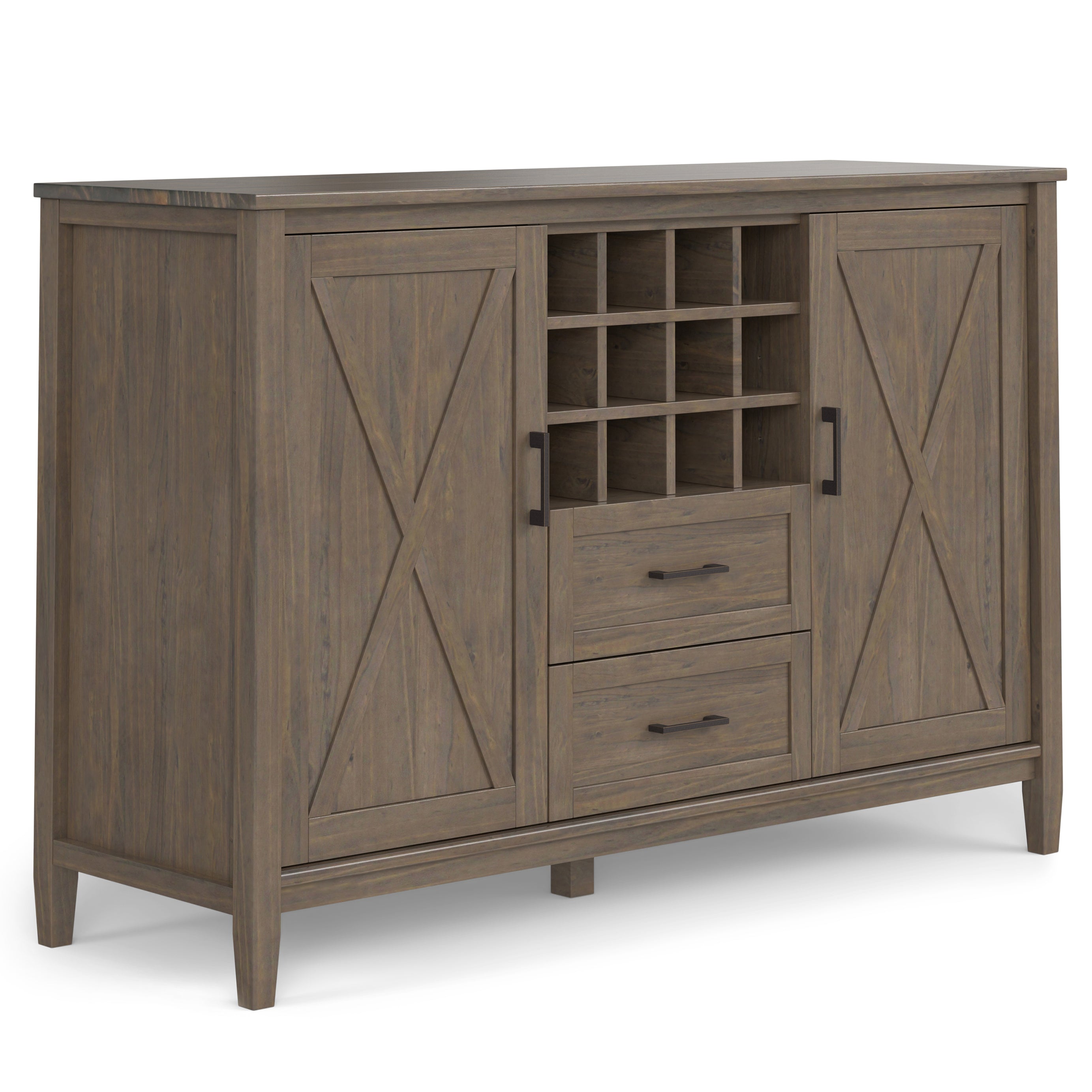 Ela - Sideboard with Wine Storage - Smoky Brown--1