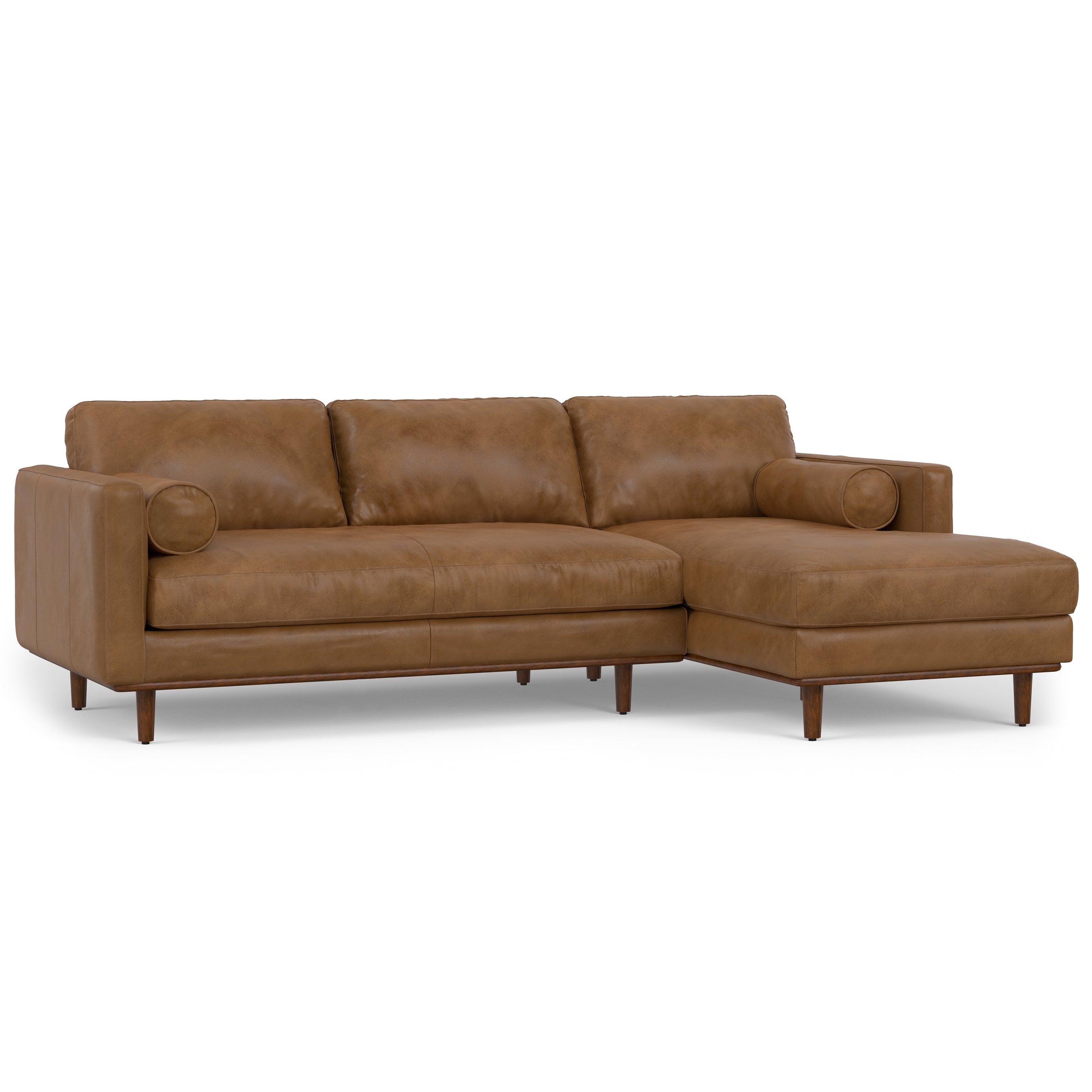 Morrison - Right Sectional Sofa - Caramel Brown--1