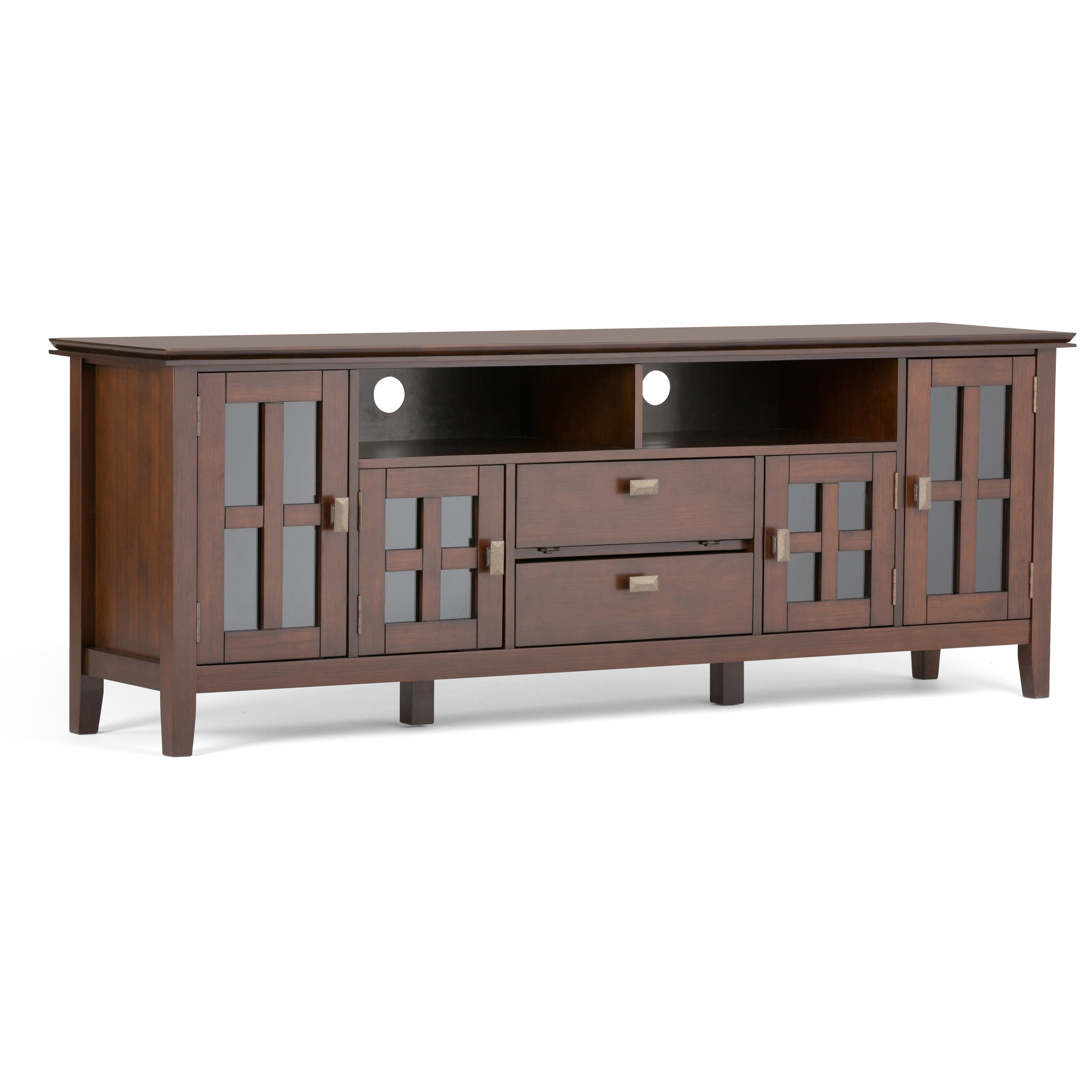 Artisan - 72" TV Media Stand - Russet Brown--1