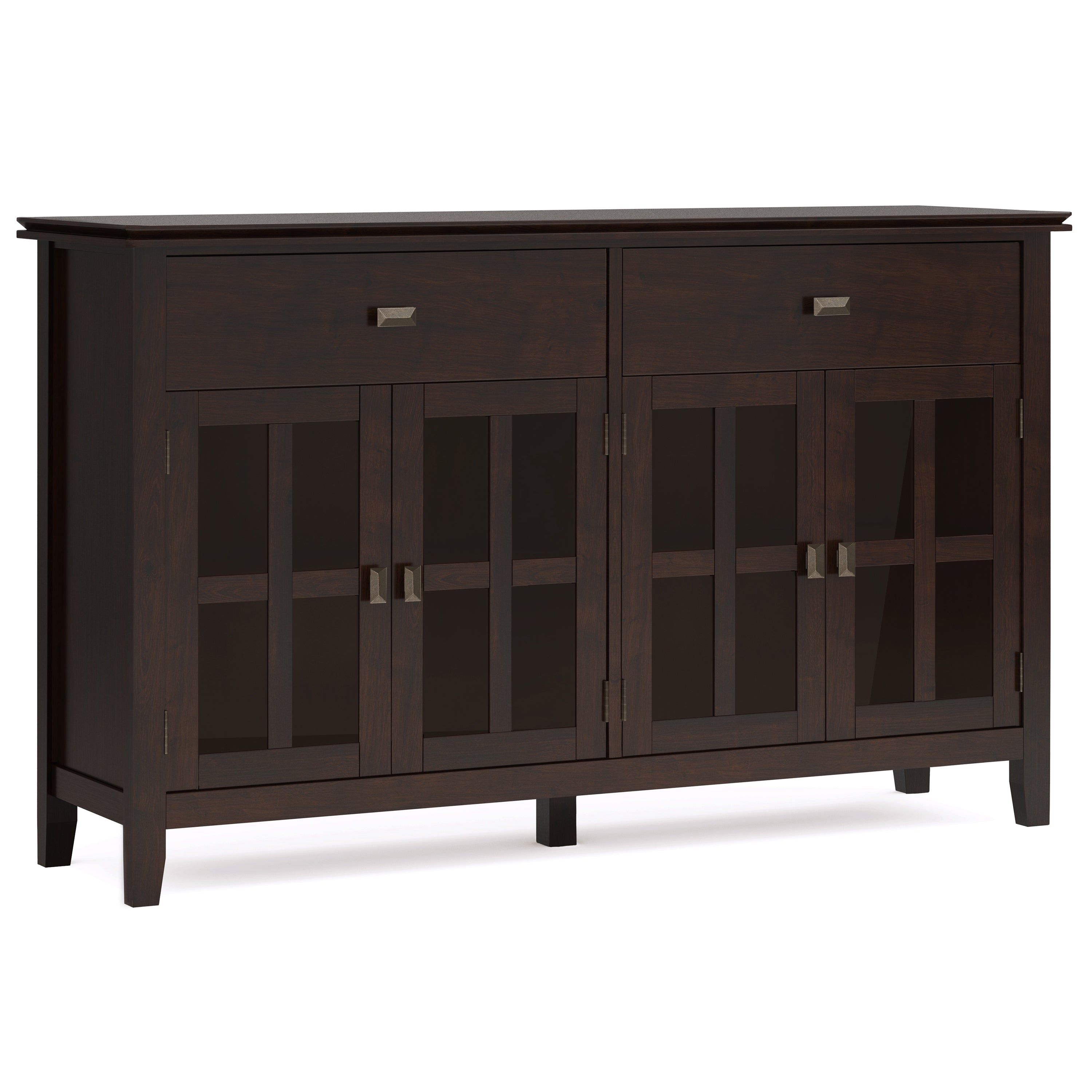 Artisan - Large 4 Door Sideboard Buffet - Dark Chestnut Brown--1