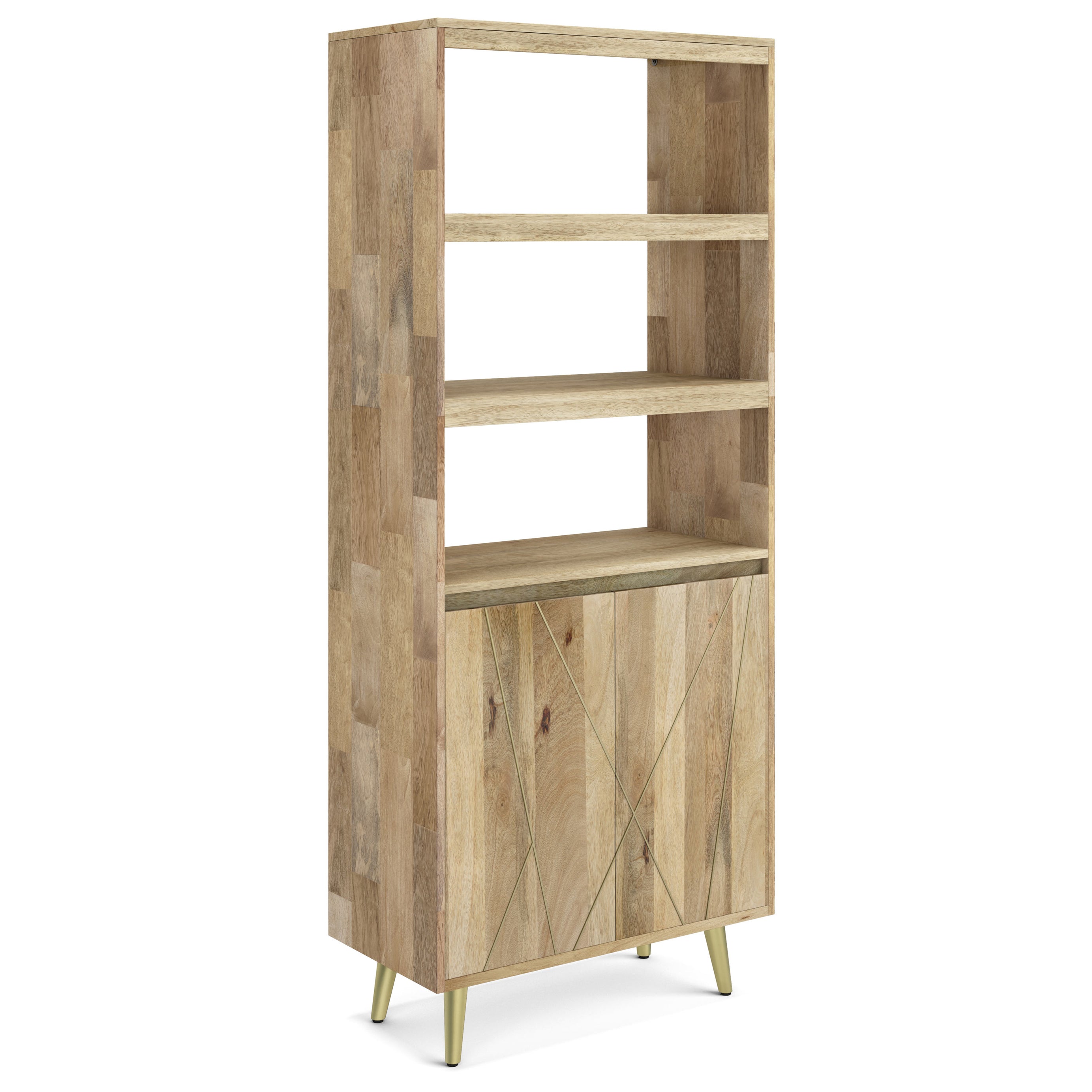 Jager - Bookshelf with Doors - Natural--1