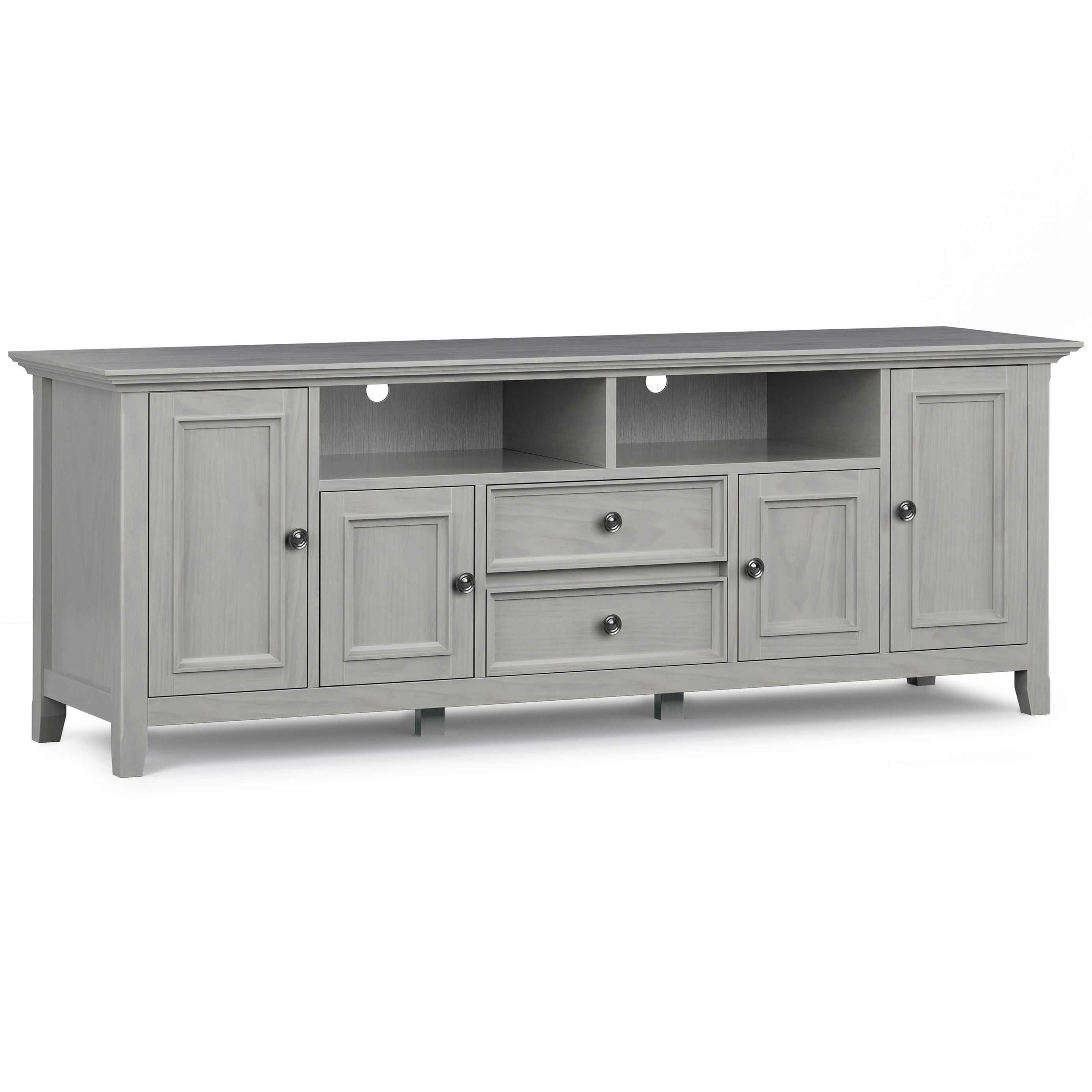 Amherst - 72" Wide TV Media Stand - Fog Grey--1