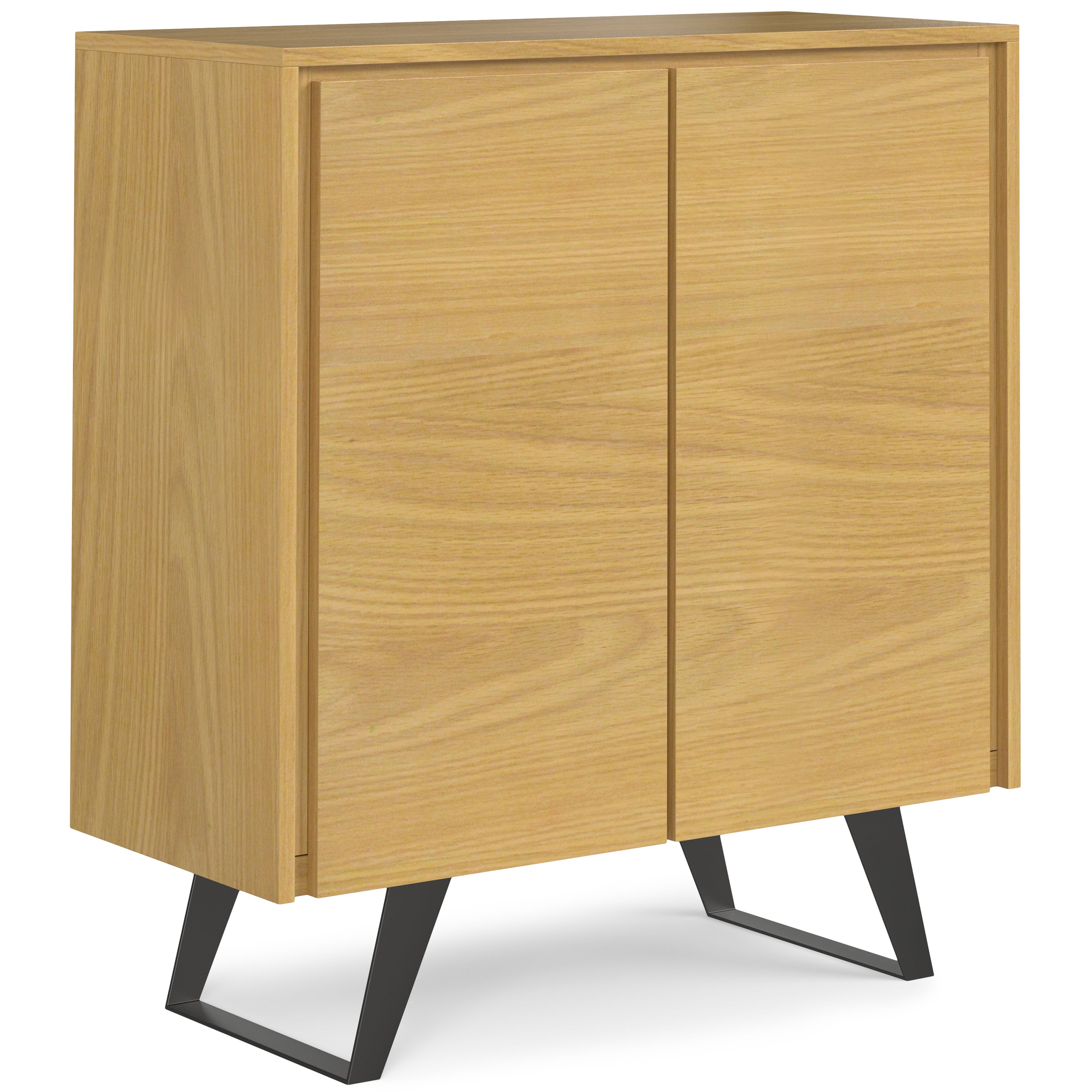 Lowry - Medium Storage Cabinet - Oak Veneer--1