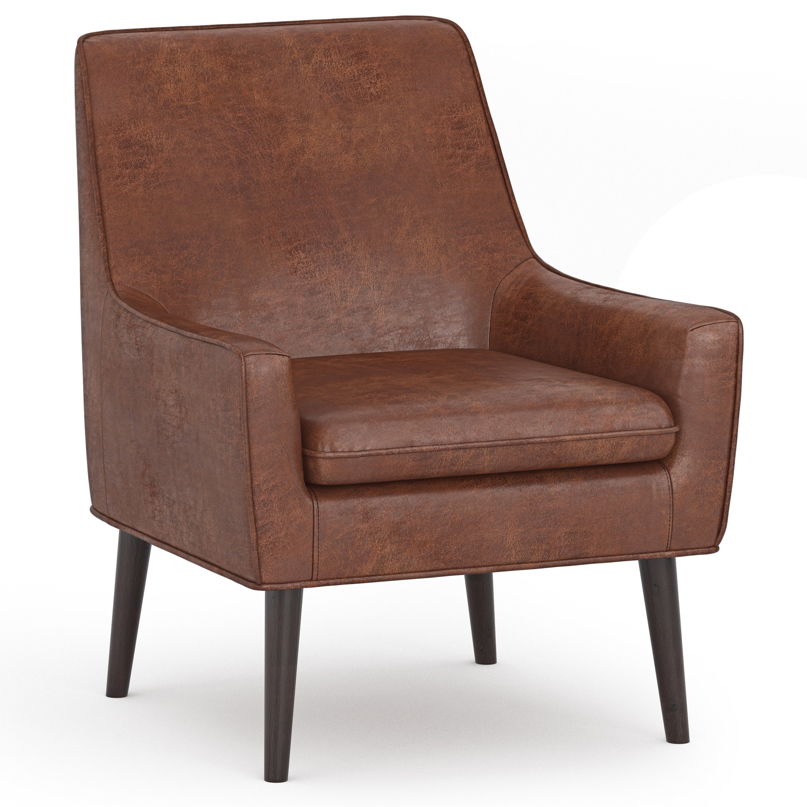 Robson - Accent Chair - Distressed Saddle Brown--1