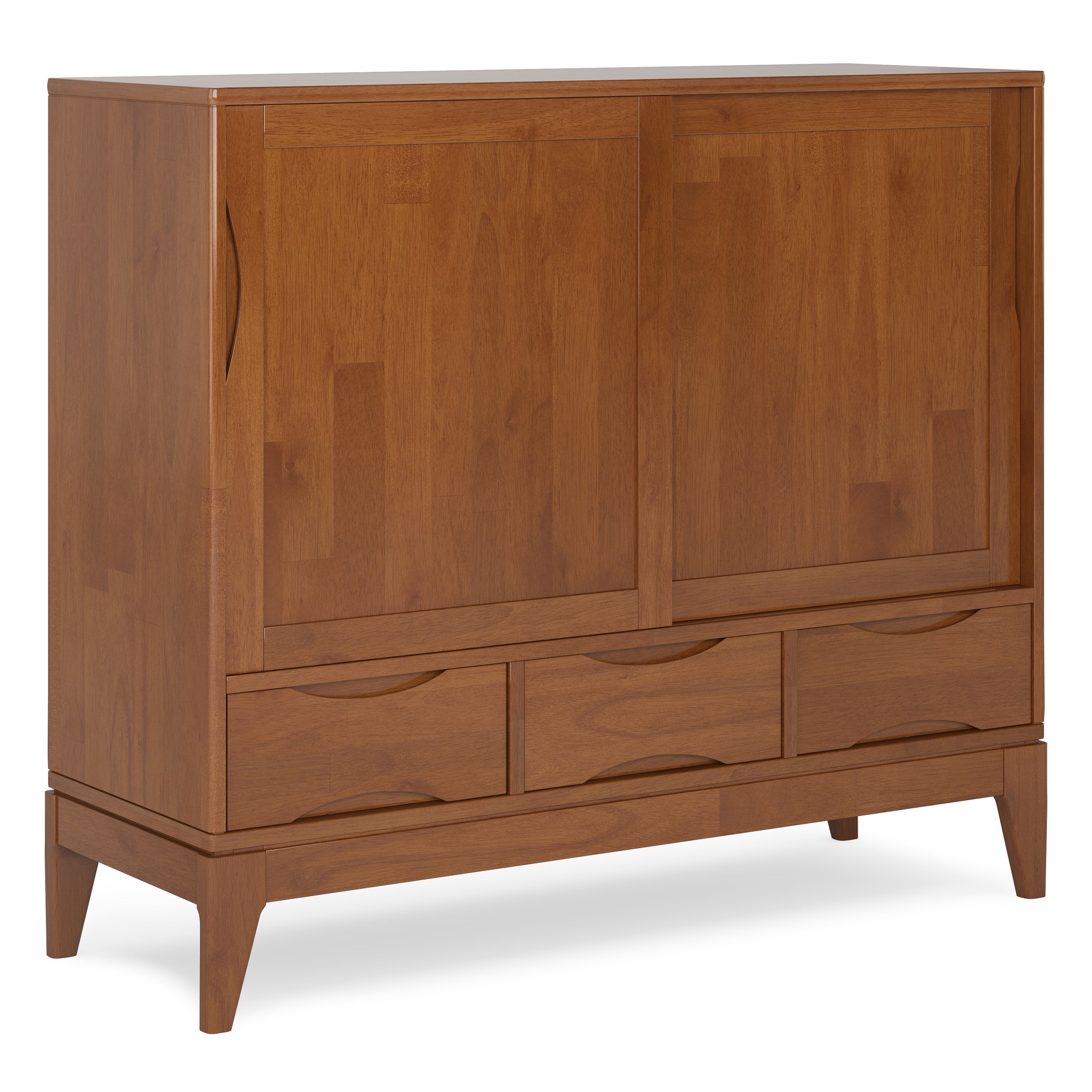 Harper - Medium Storage Cabinet - Teak Brown--1