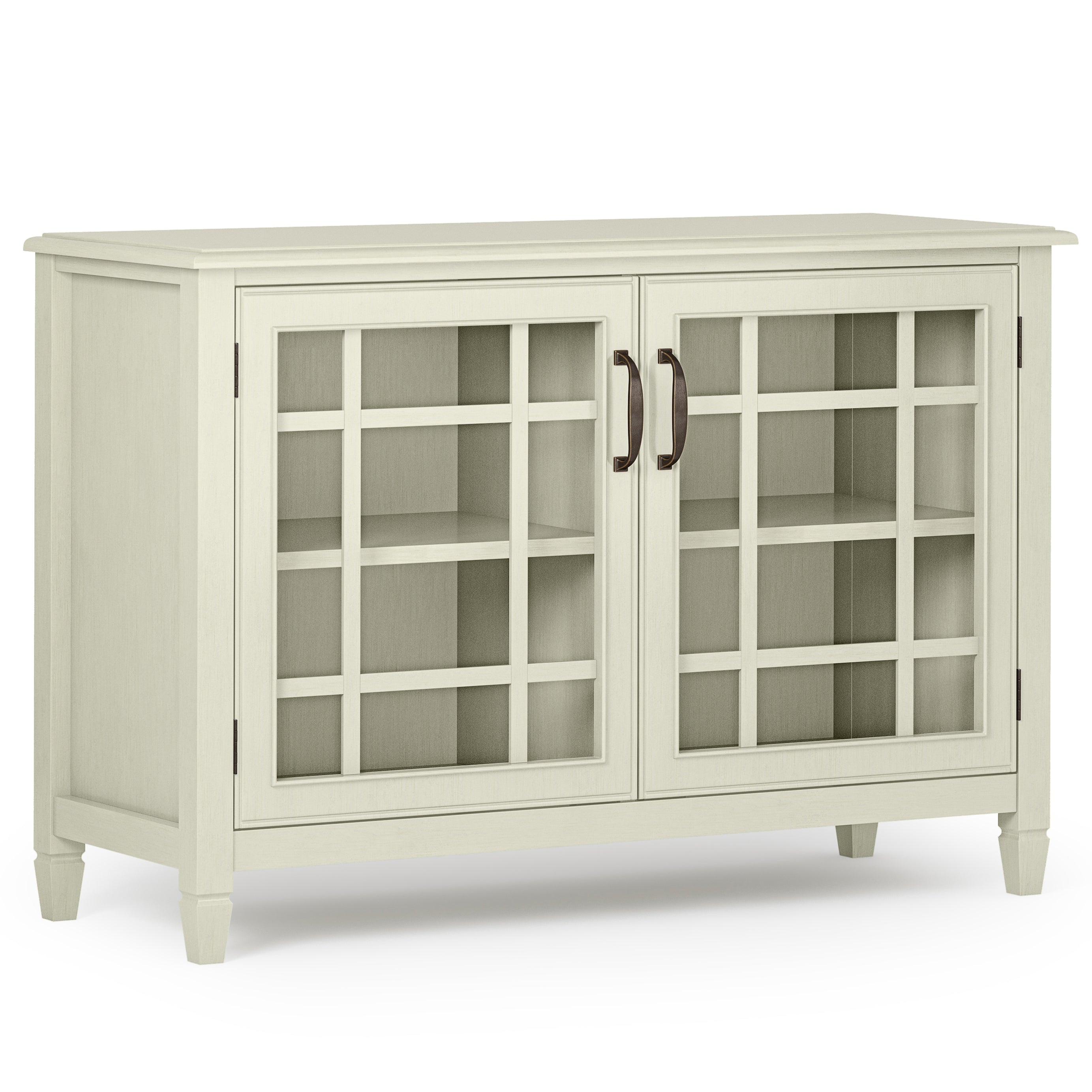 Connaught - Low Storage Cabinet - Antique White--1