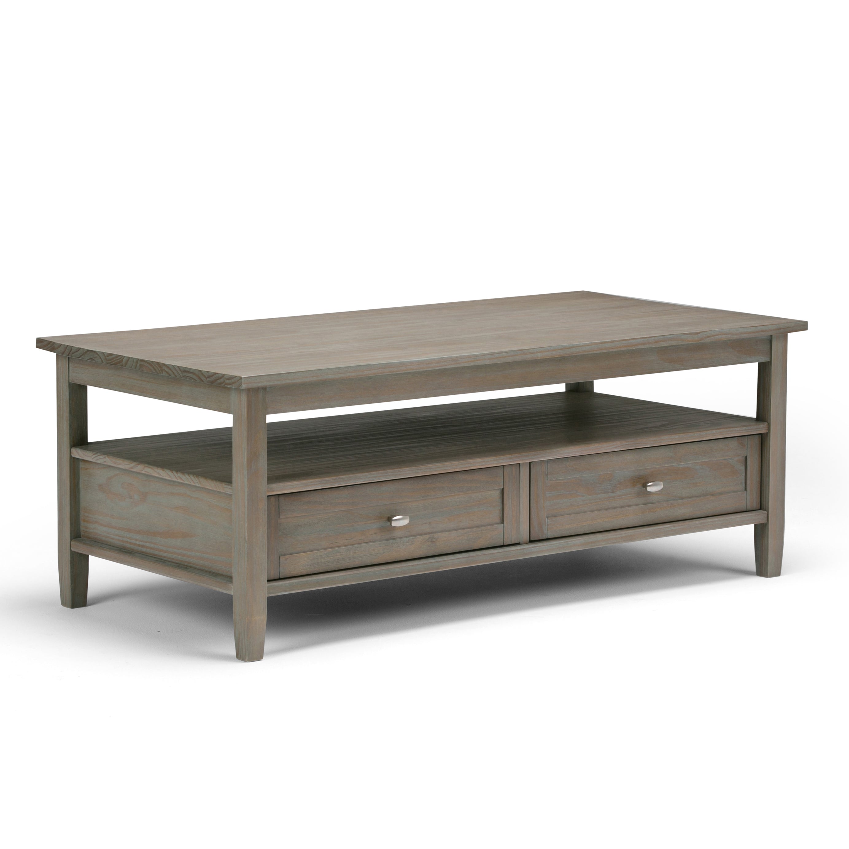 Warm Shaker - Coffee Table - Distressed Grey--1