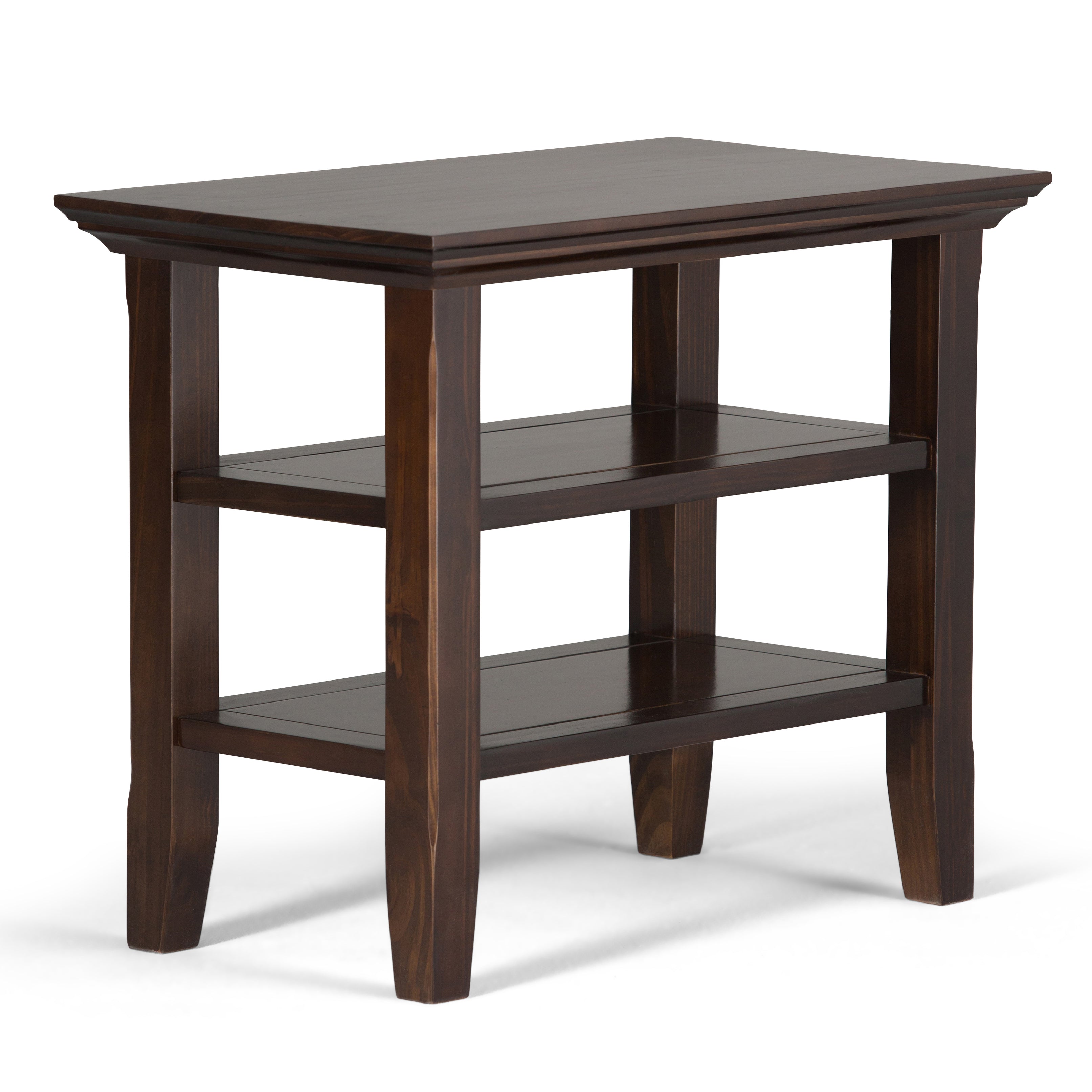 Acadian - Narrow Side Table - Brunette Brown--1