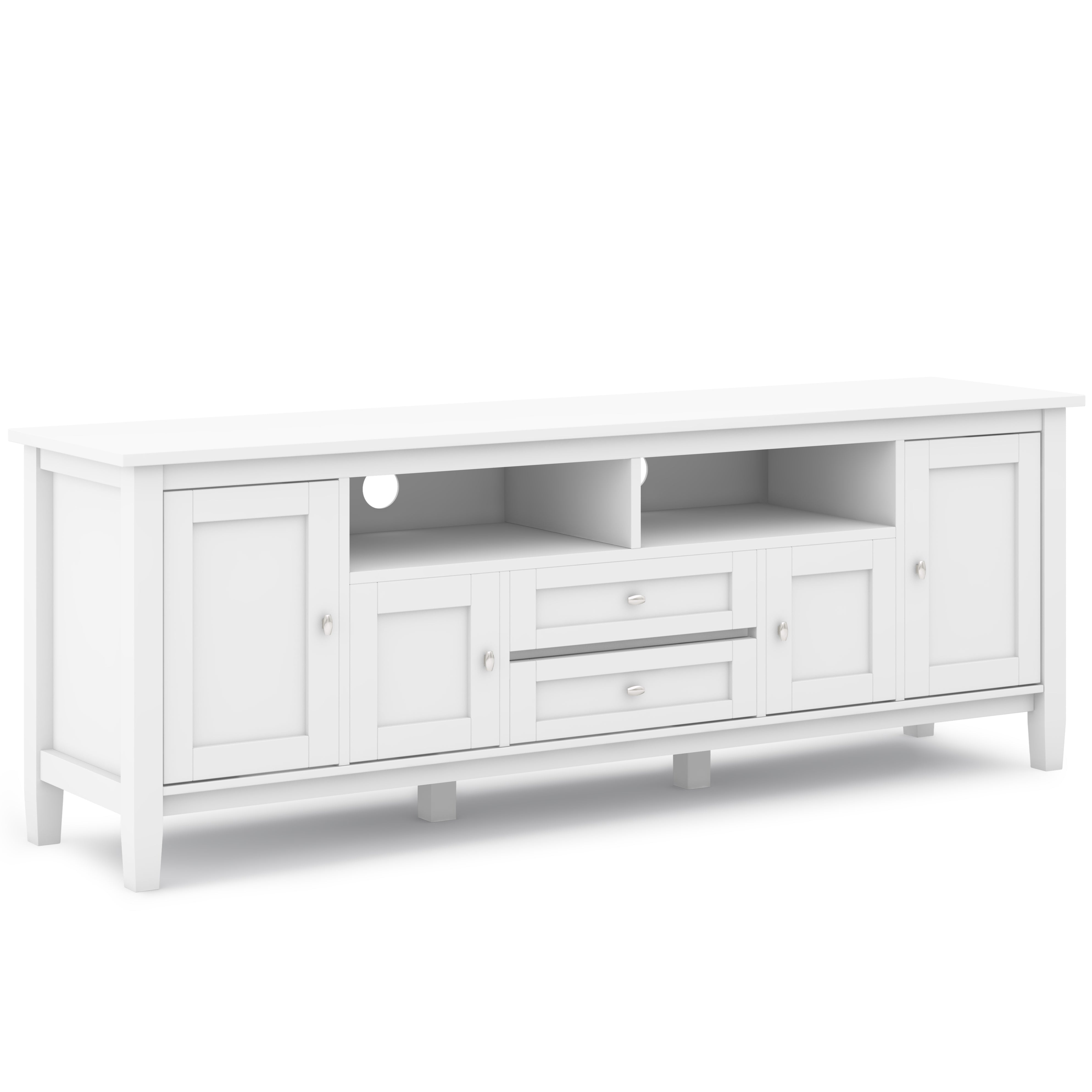 Warm Shaker - 72" TV Media Stand - White--1