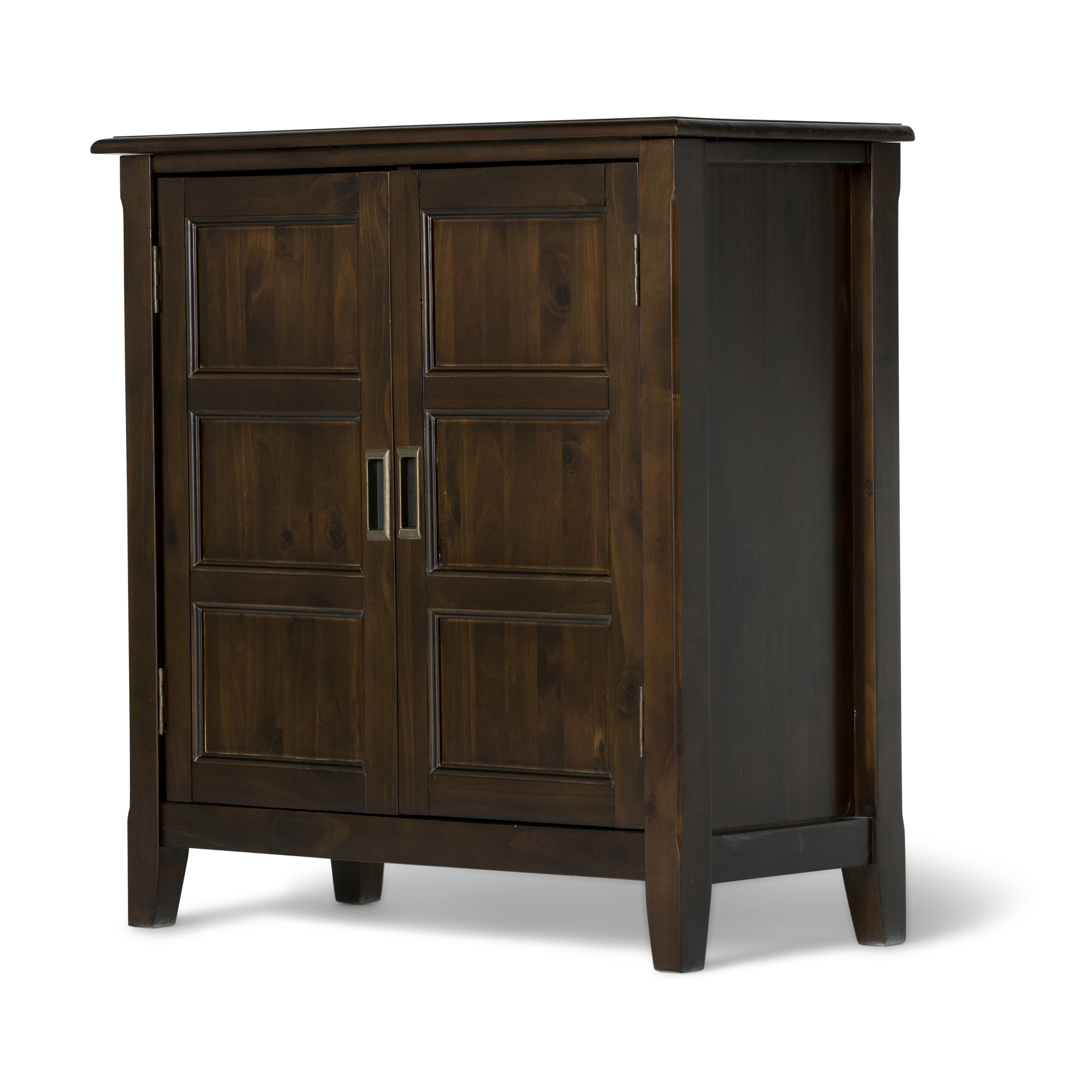 Burlington - Low Storage Cabinet - Mahogany Brown--1