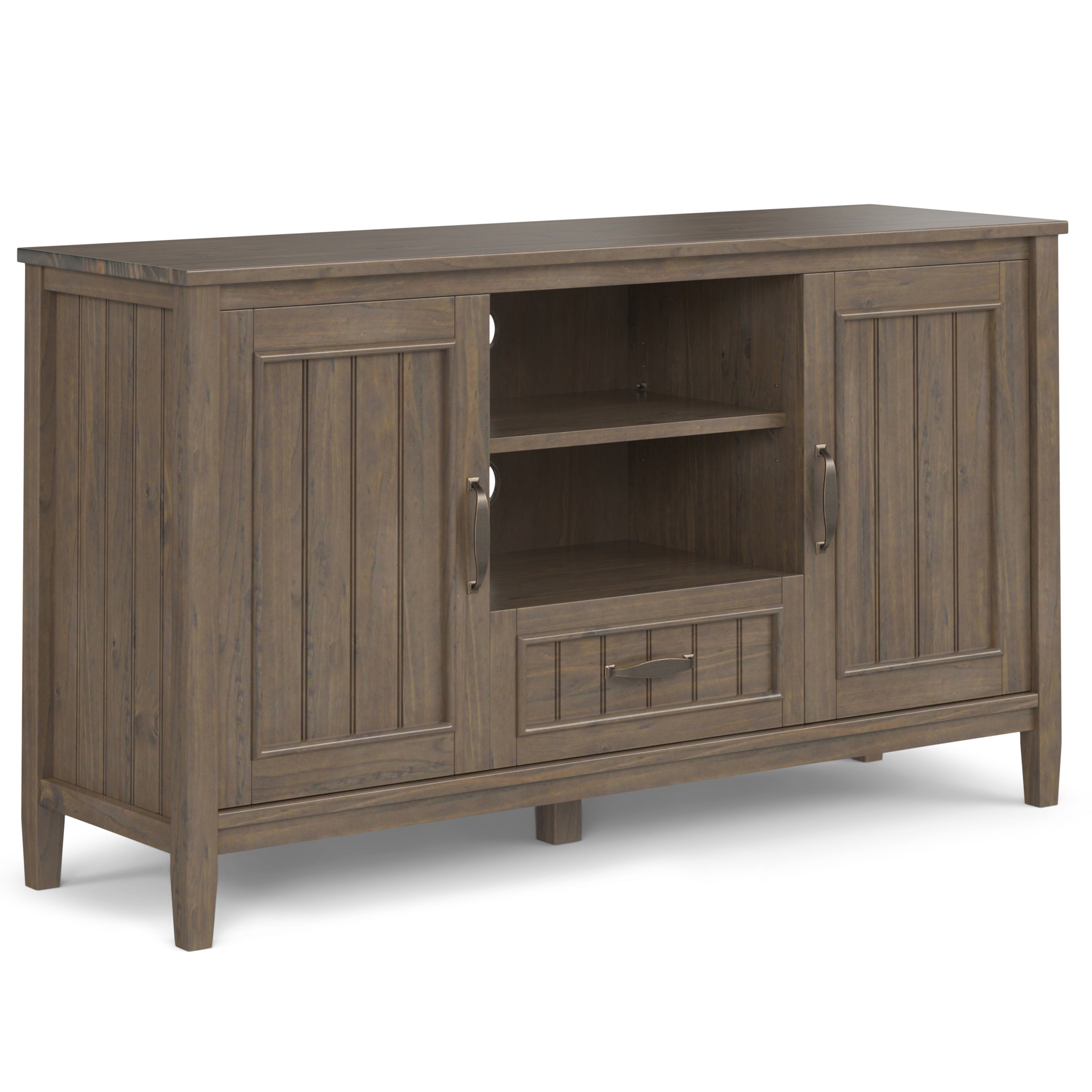 Lev - TV Media Stand - Smoky Brown--1