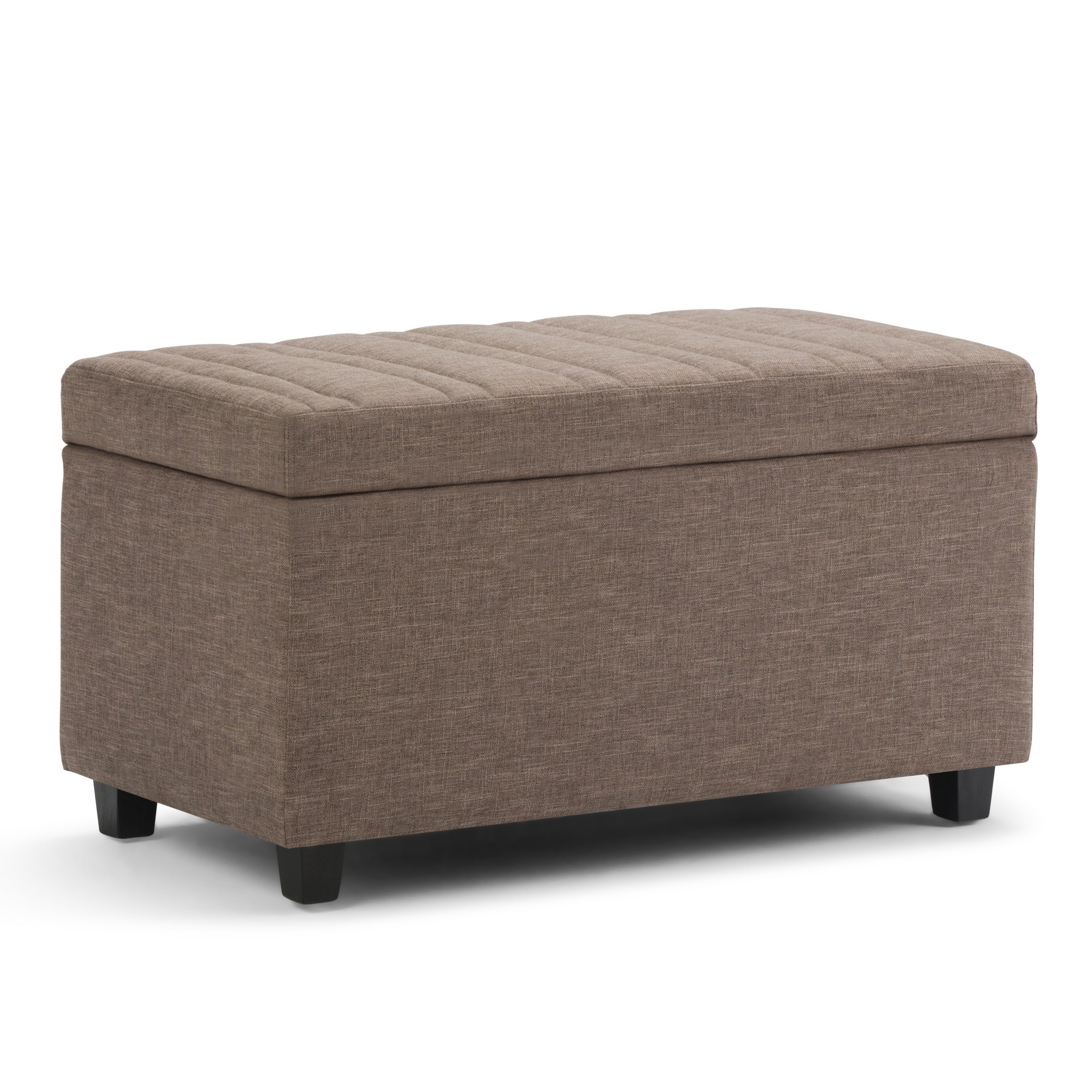 Darcy - Storage Ottoman Bench - Fawn Brown--1