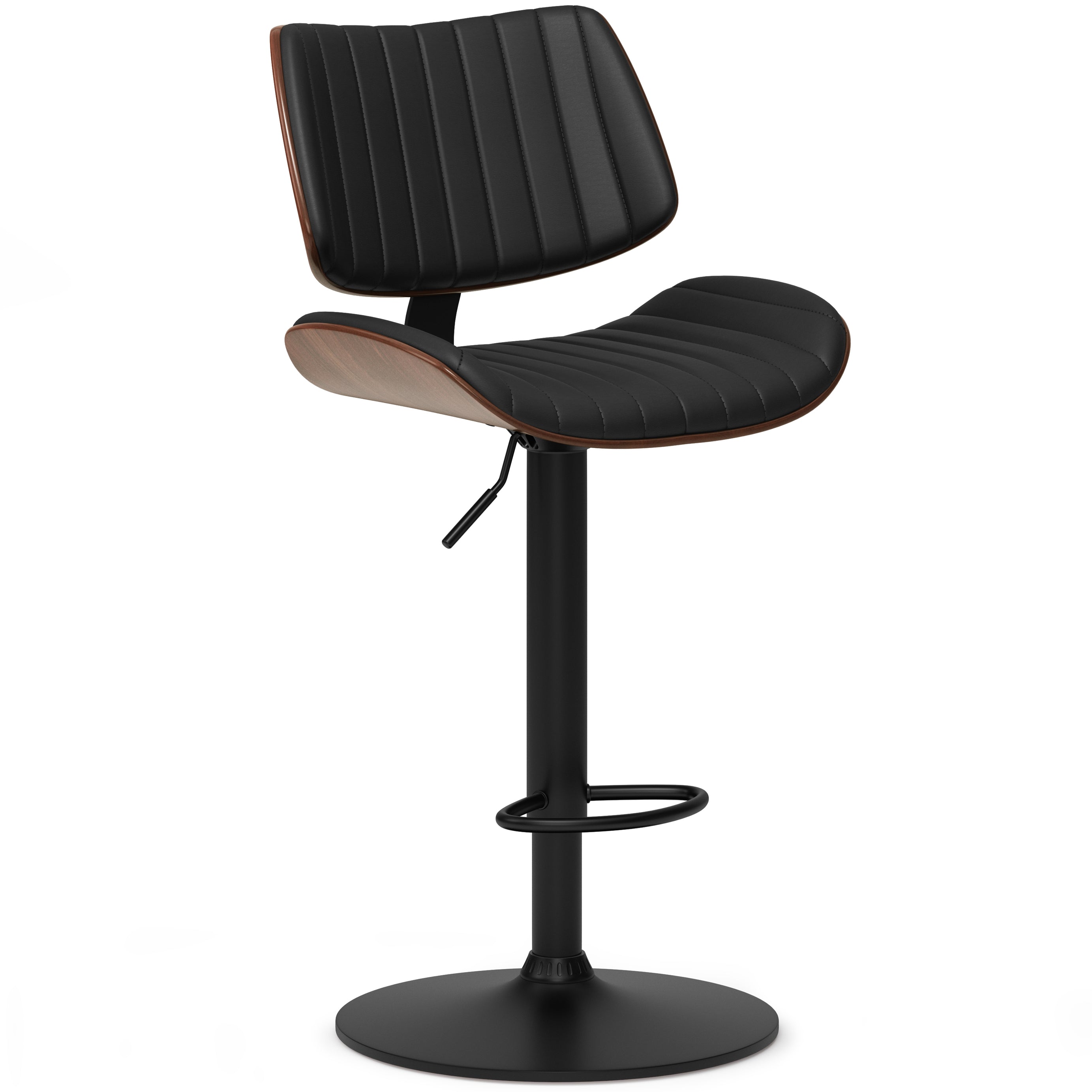 Novak - Adjustable Bar Stool - Black--1