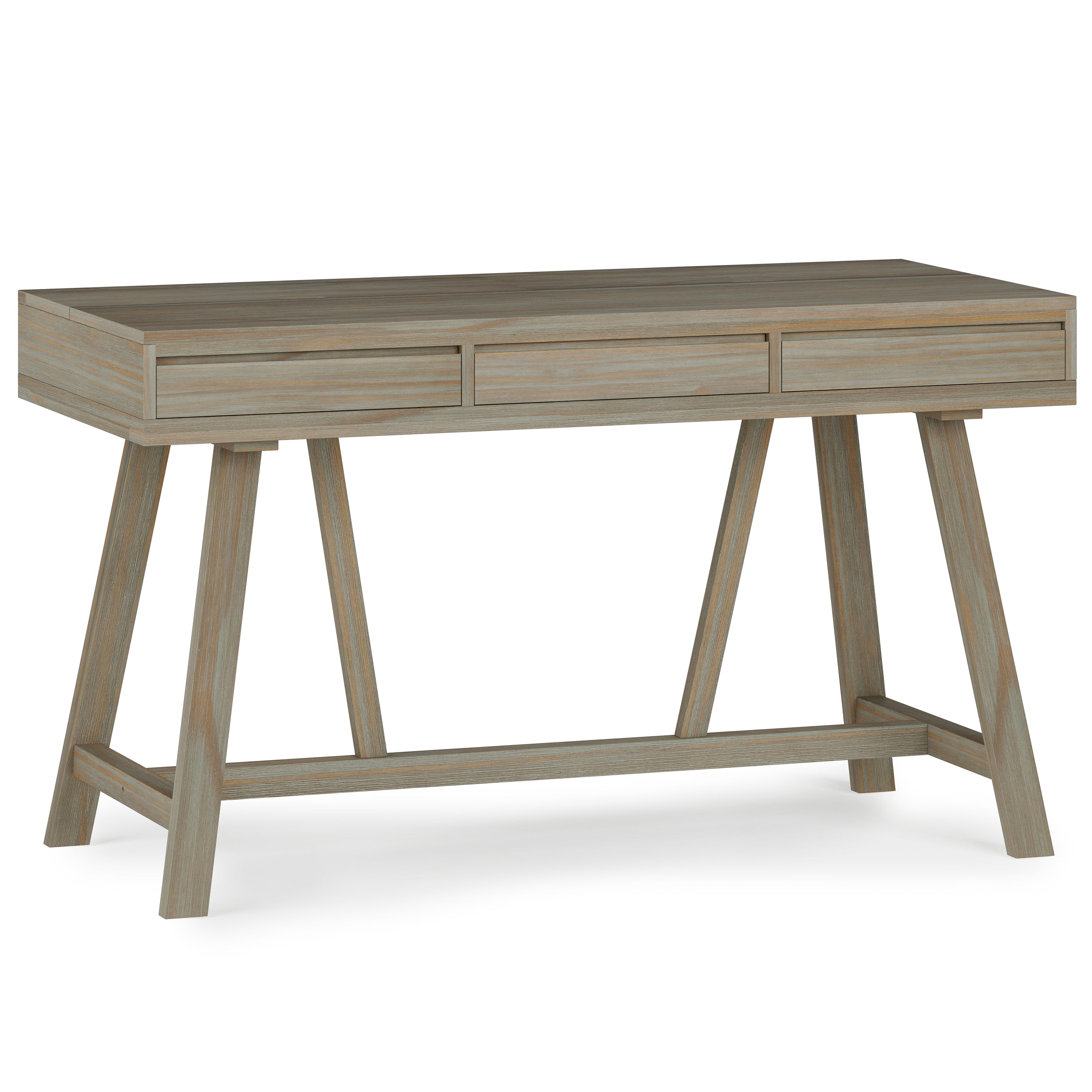 Bowman - Flip Up Desk - Distressed Grey--1