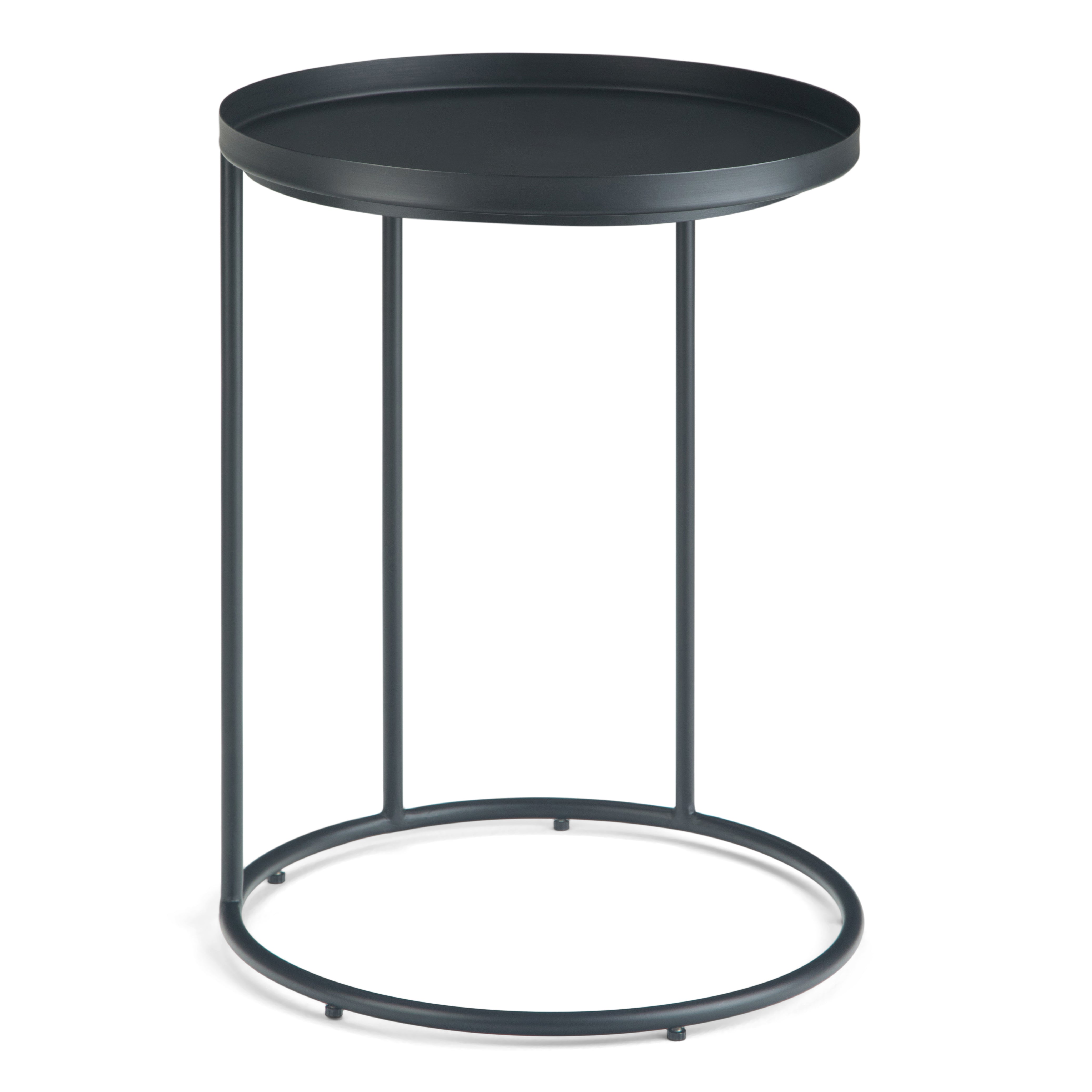 Monet - Metal Side Table - Black--1