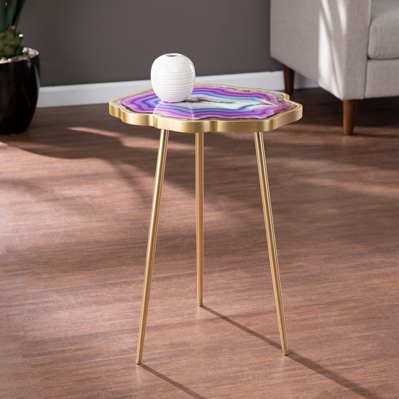 Norcova Accent Table - Purple--1