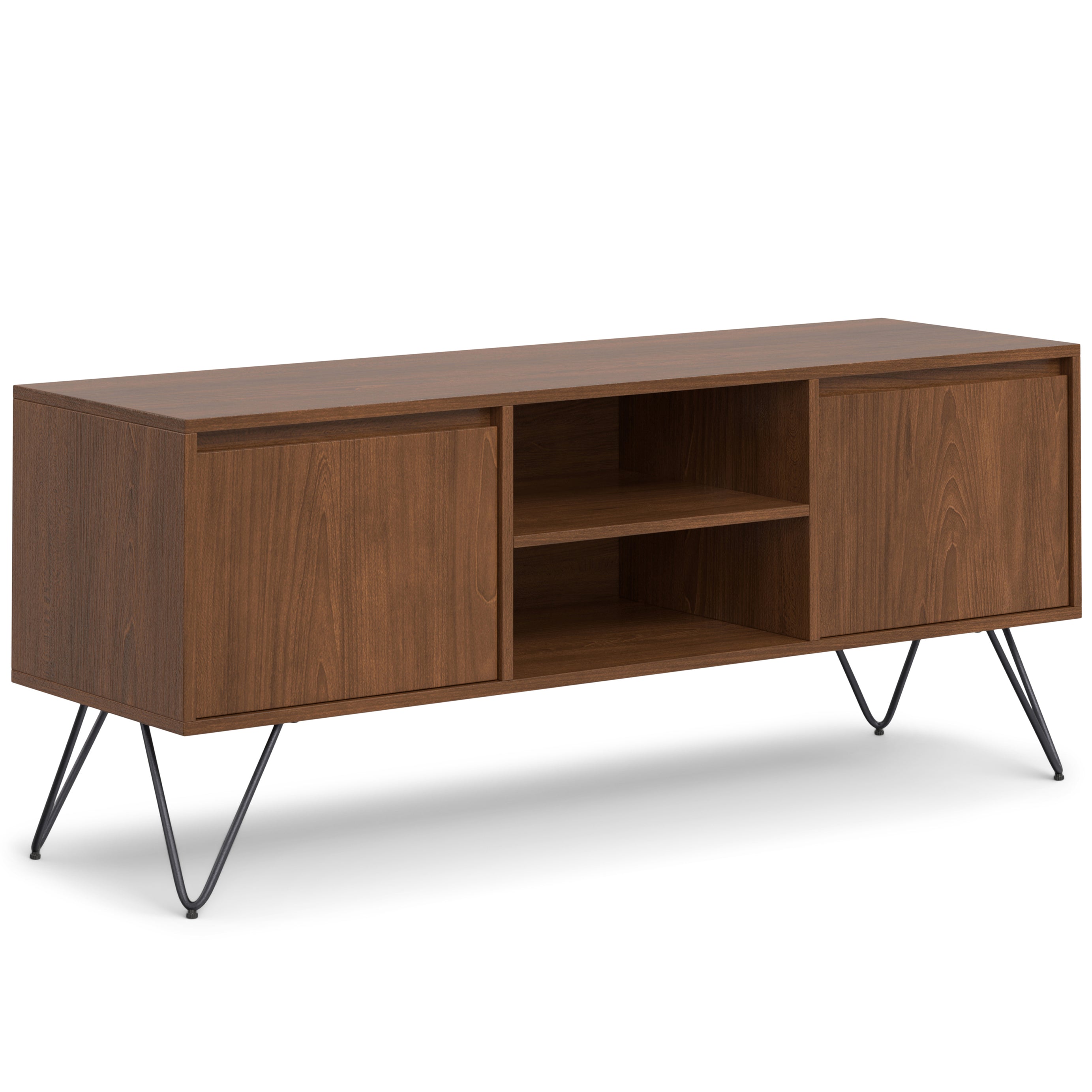 Hunter - TV Media Stand - Walnut Veneer--1