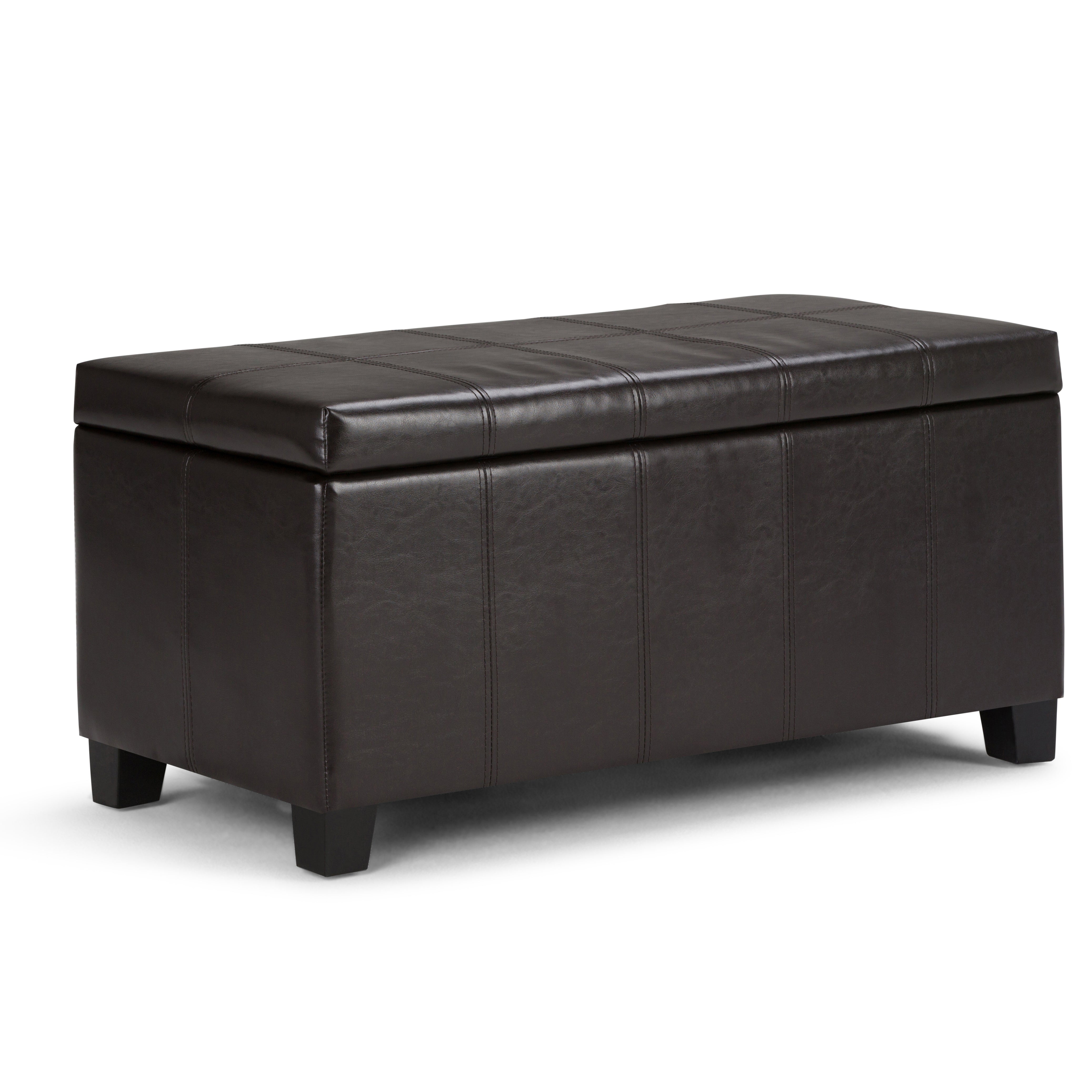 Dover - Storage Ottoman Bench - Tanners Brown--1