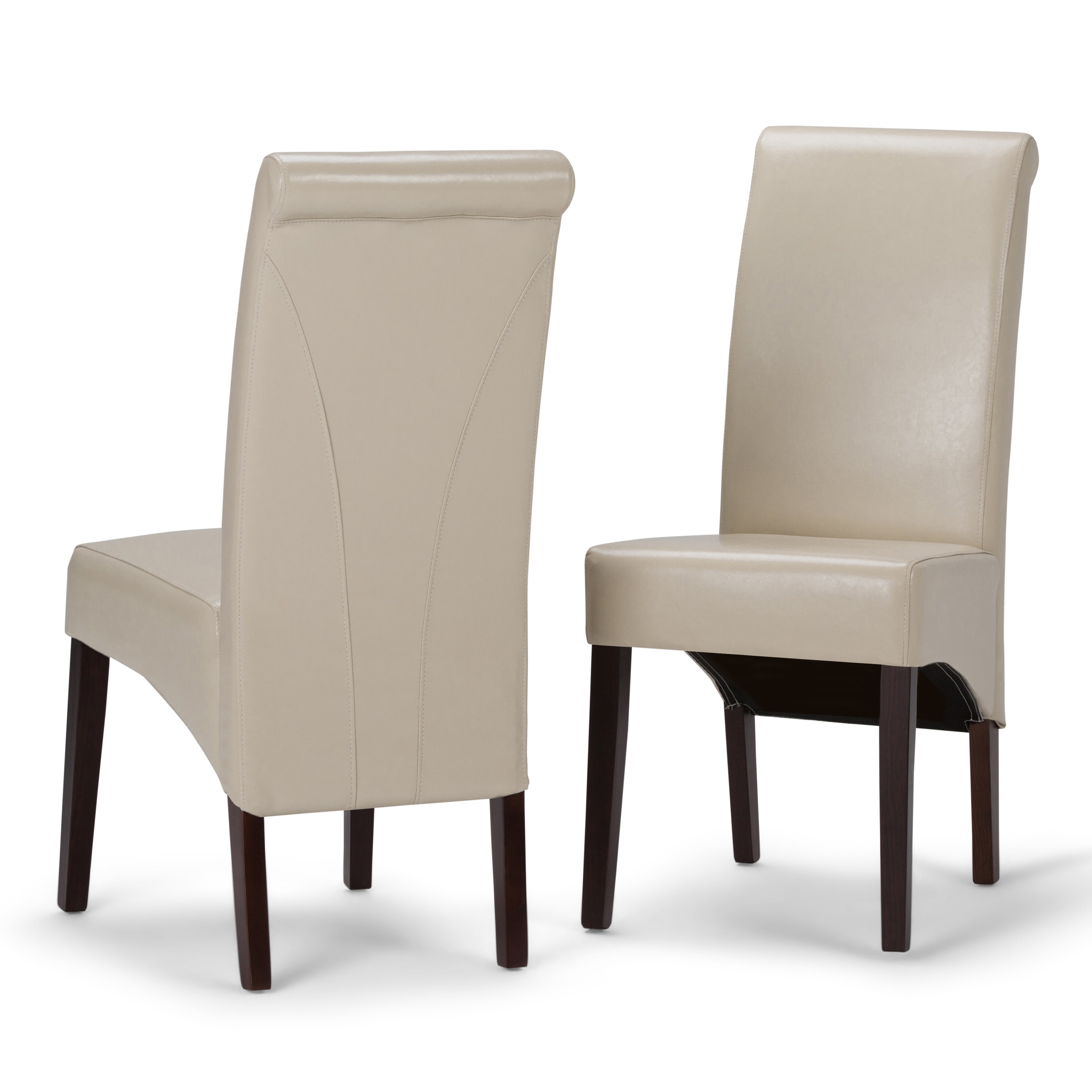 Avalon - Deluxe Parson Dining Chair (Set of 2) - Satin Cream--1