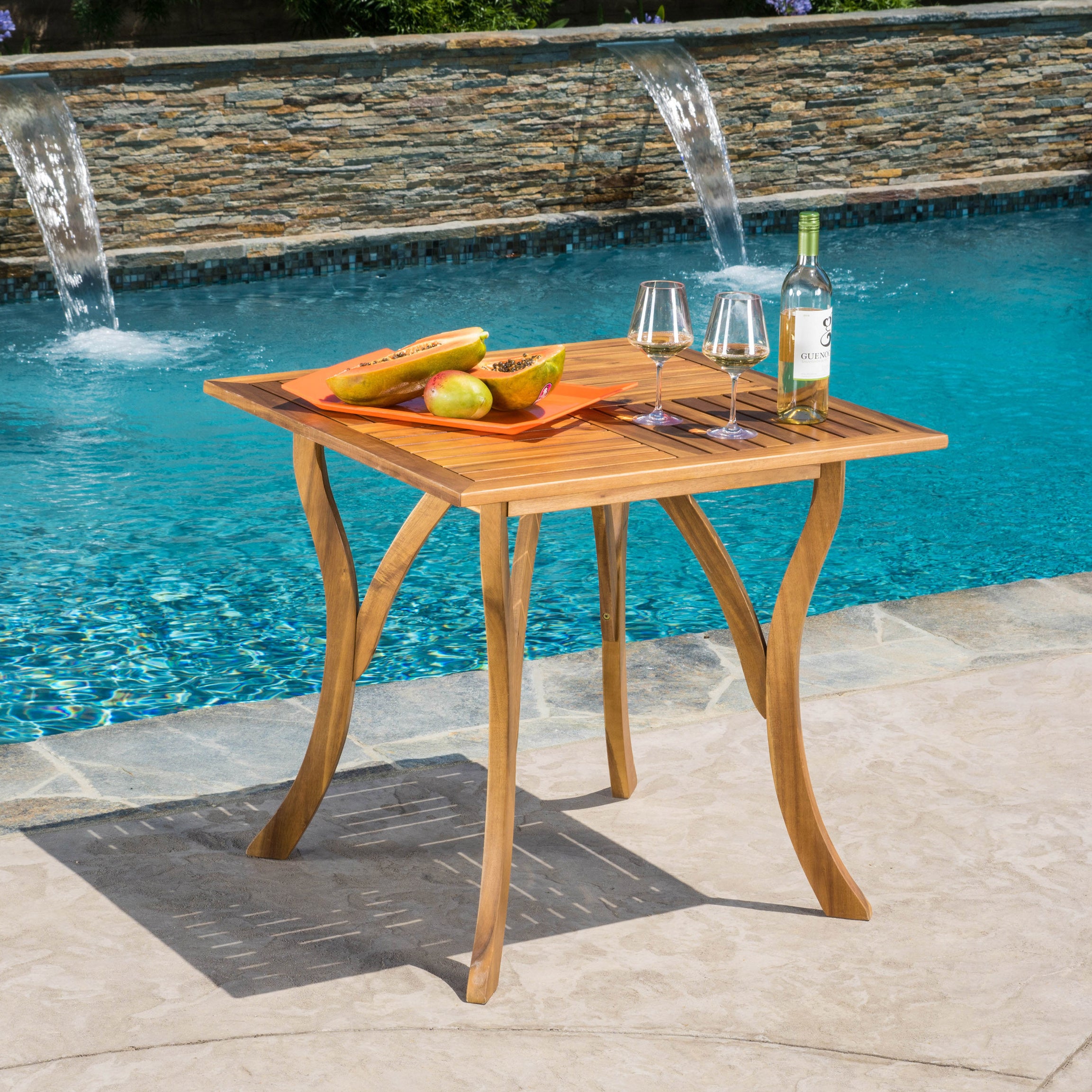 HERMOSA 31.5'' SQUARE WOOD TABLE--1