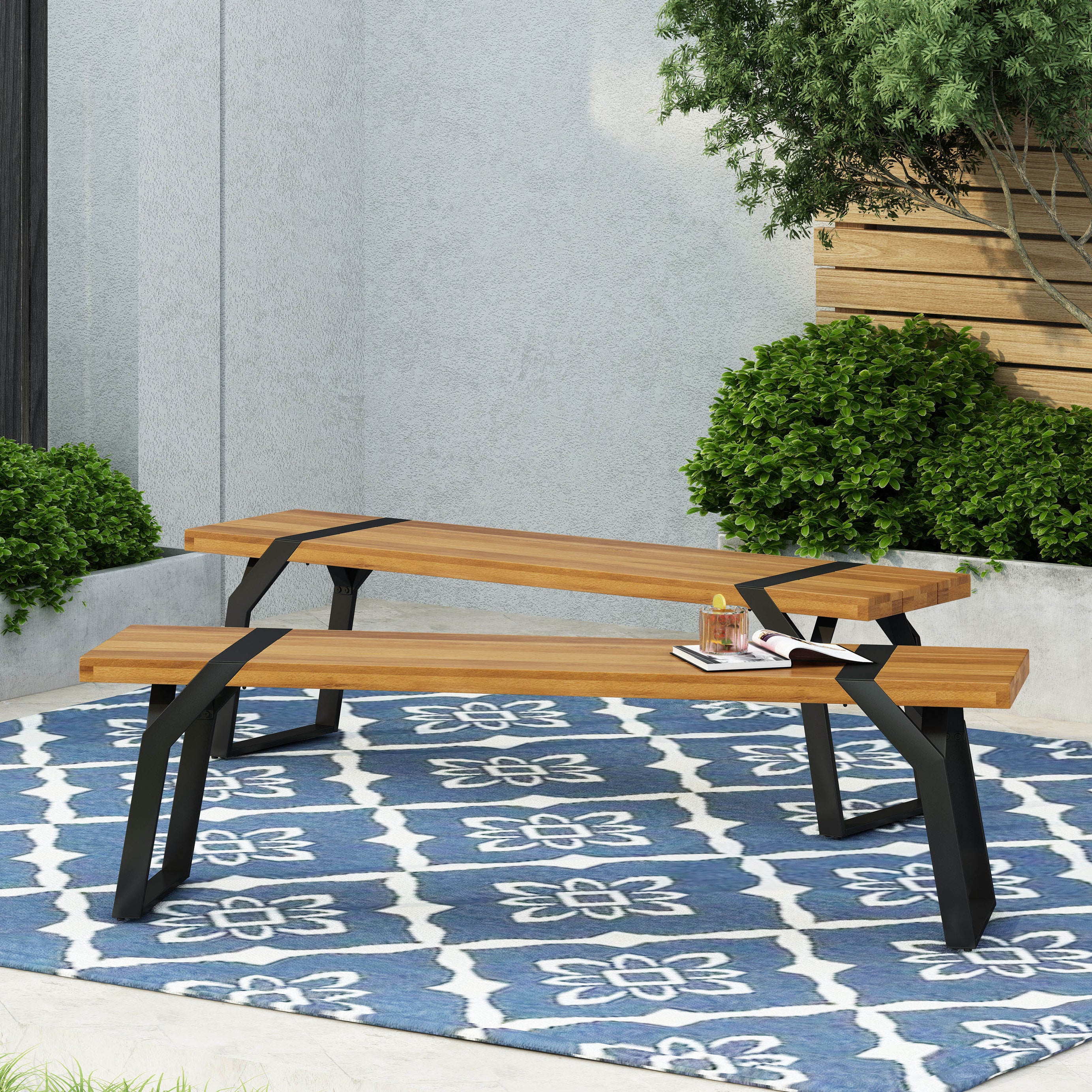 ZORA BENCH,Set of 2--1