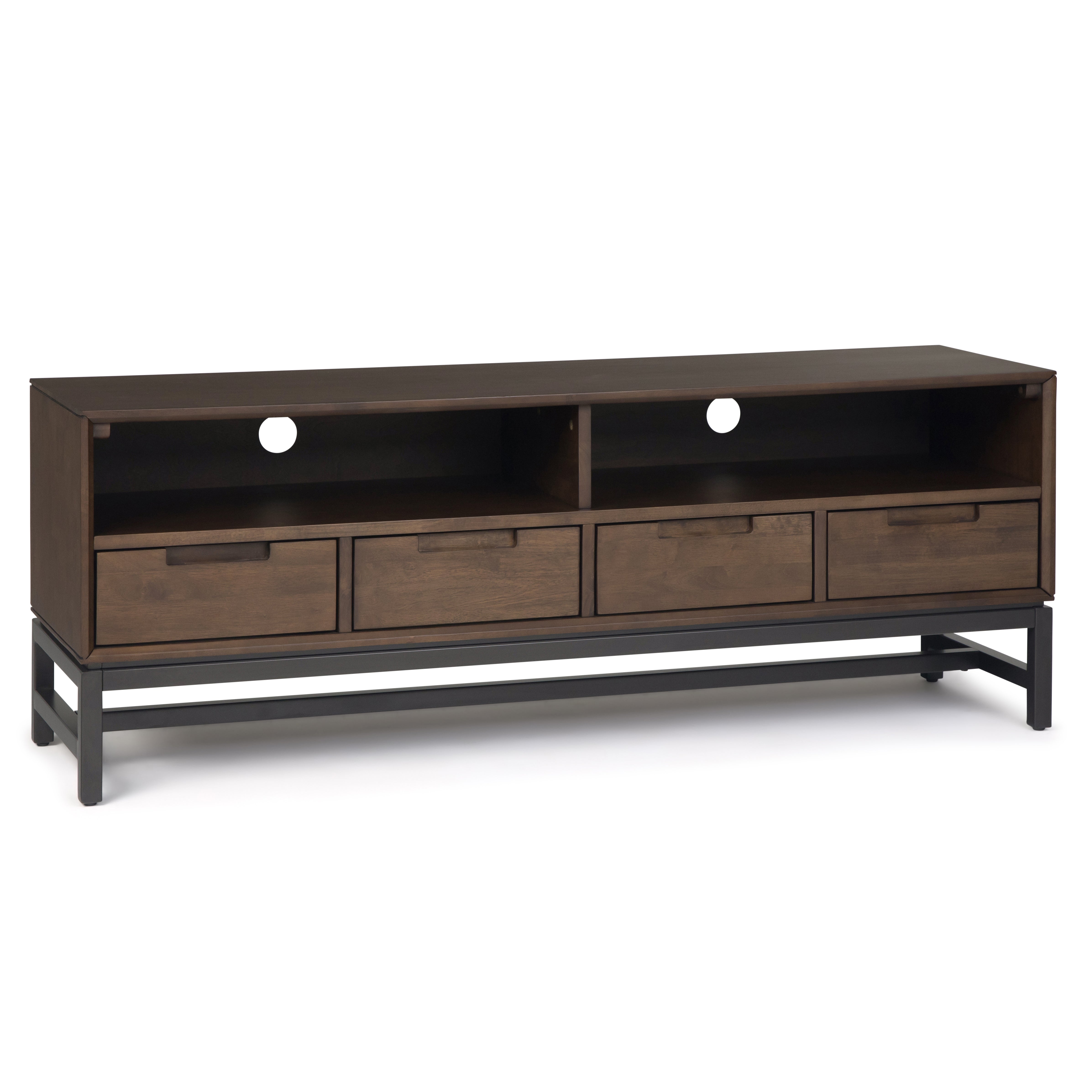 Banting - Mid Century Low TV Stand - Walnut Brown--1