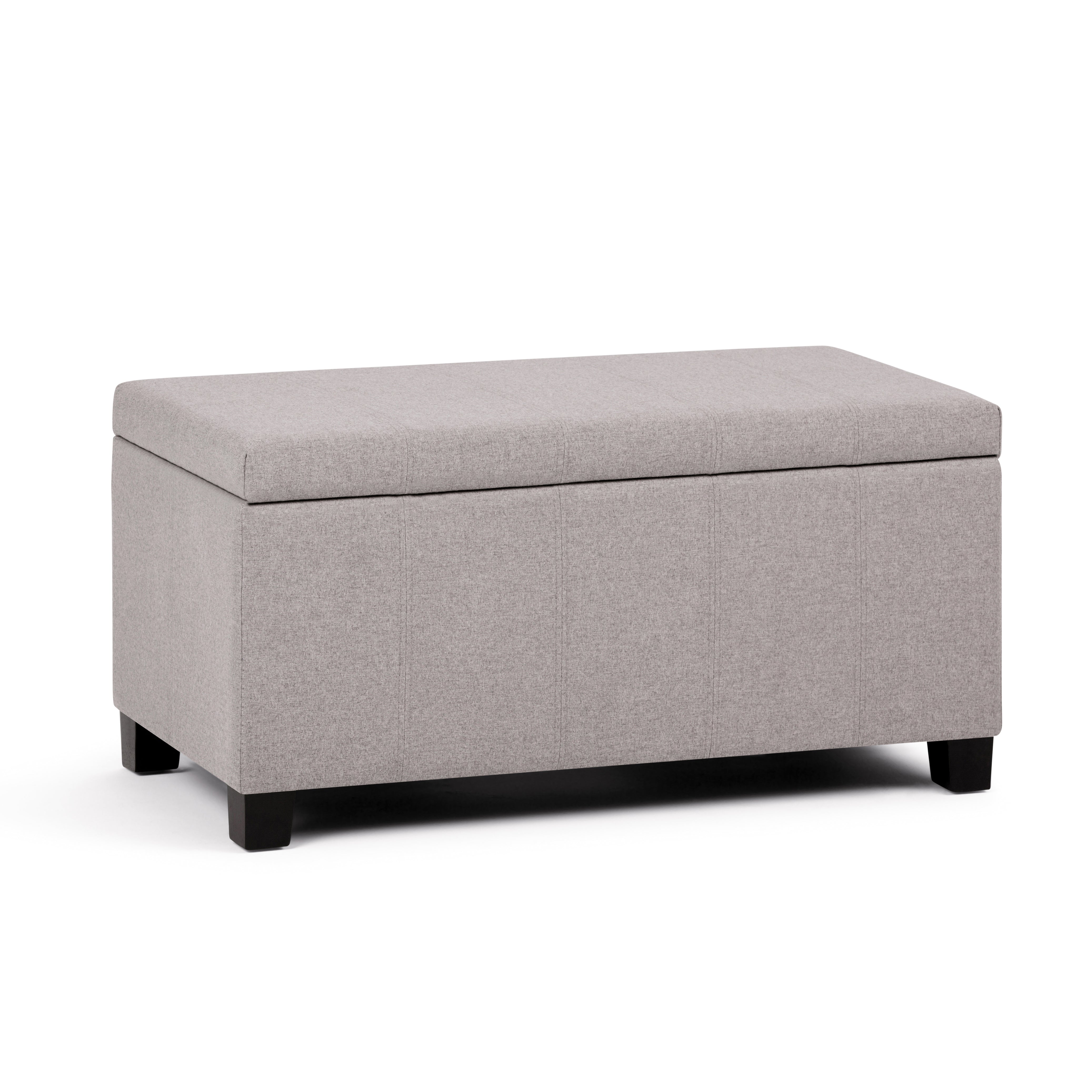 Dover - Storage Ottoman Bench - Cloud Grey--1