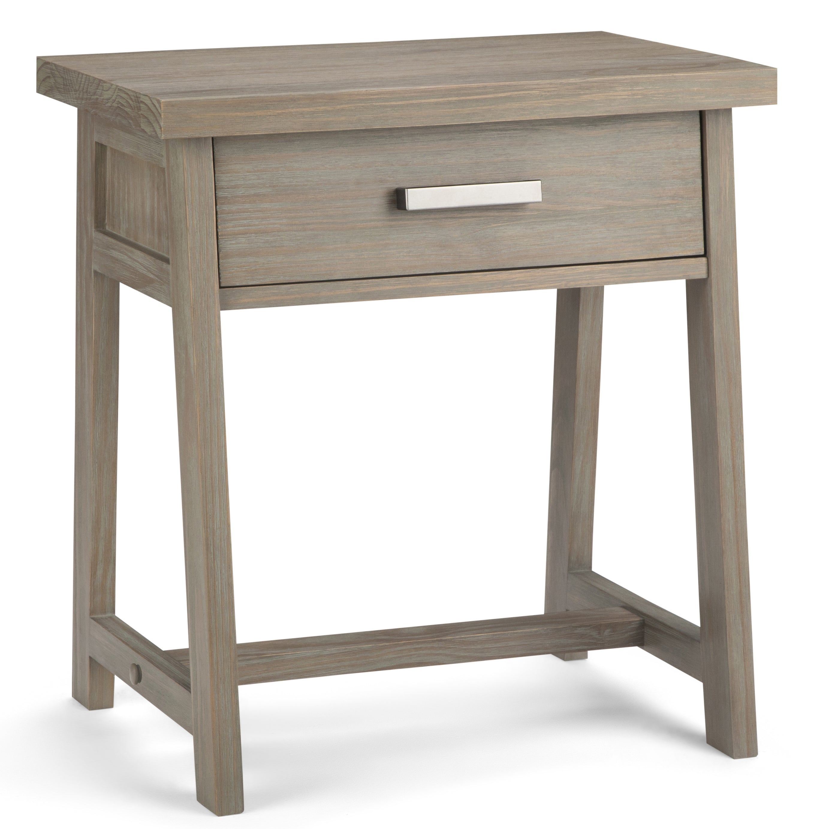 Sawhorse - Bedside Table - Distressed Grey--1